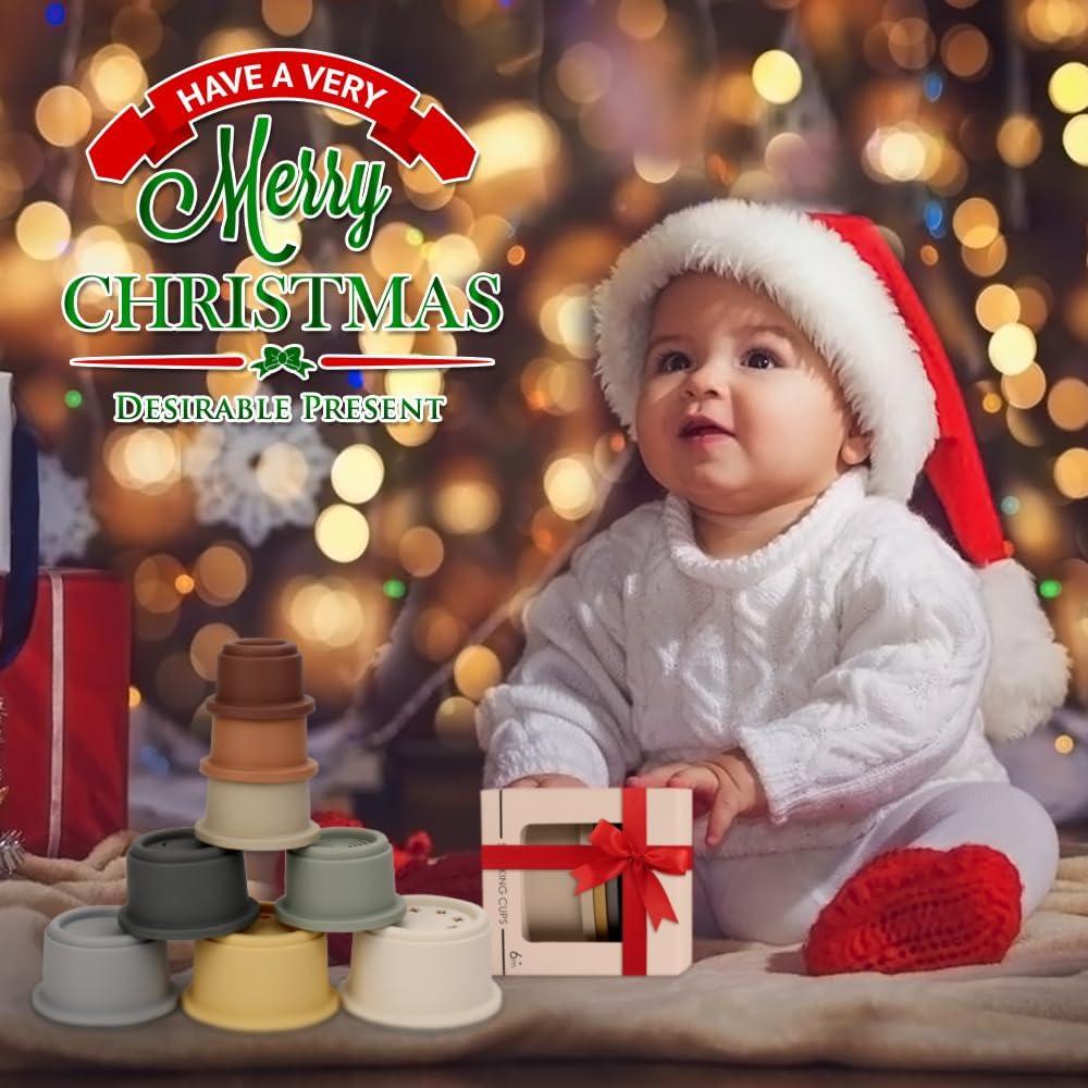 Tazas Apilables Educativas BOBXIN para Bebés 6-12 Meses