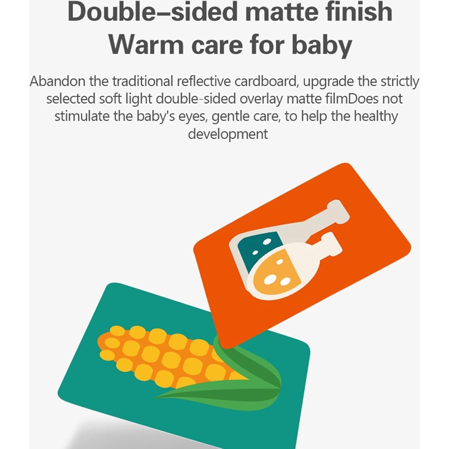 Tarjetas de Flash para Bebés 96 Pcs Estimulación Visual 0-12 Meses