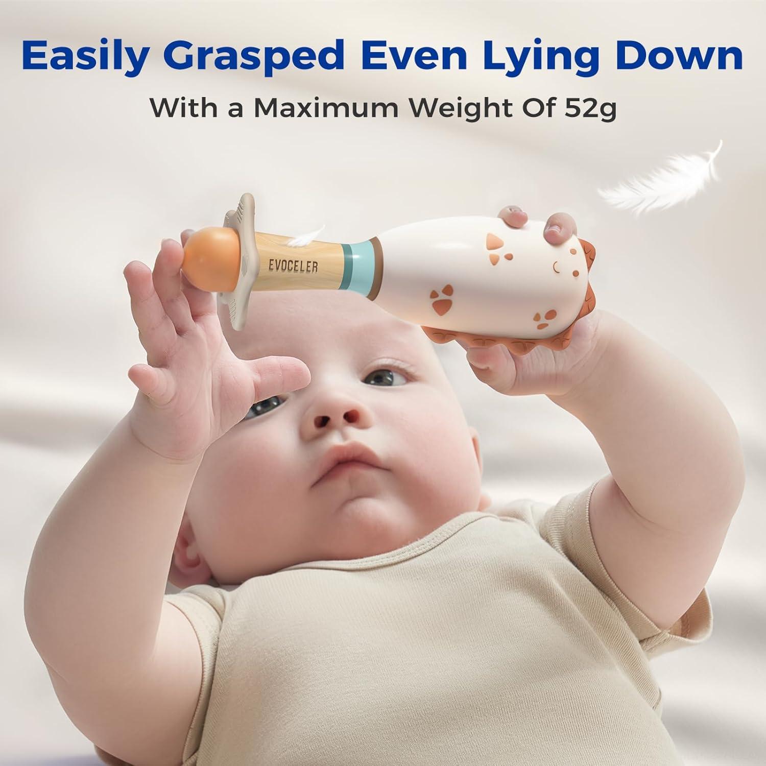 Juguetes de Dentición Evoceler 10 Piezas para Bebés 0-18 Meses