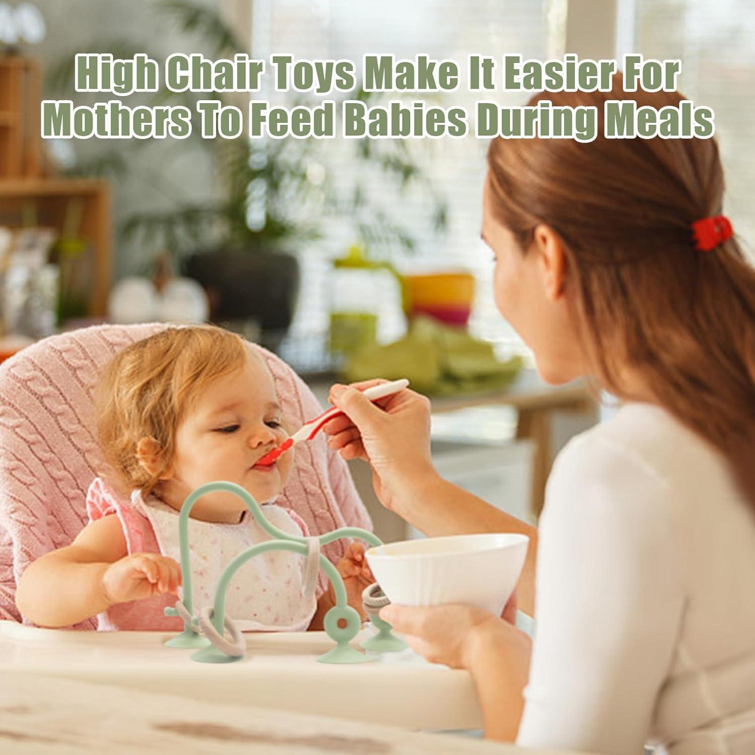 Juguetes Montessori Silicona con Ventosas para Bebés 0-6 Meses