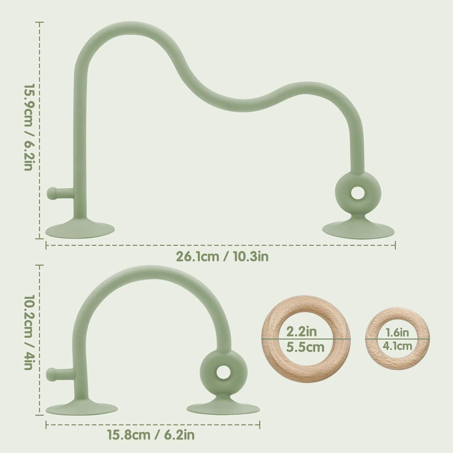 Juguetes Montessori Silicona con Ventosas para Bebés 0-6 Meses