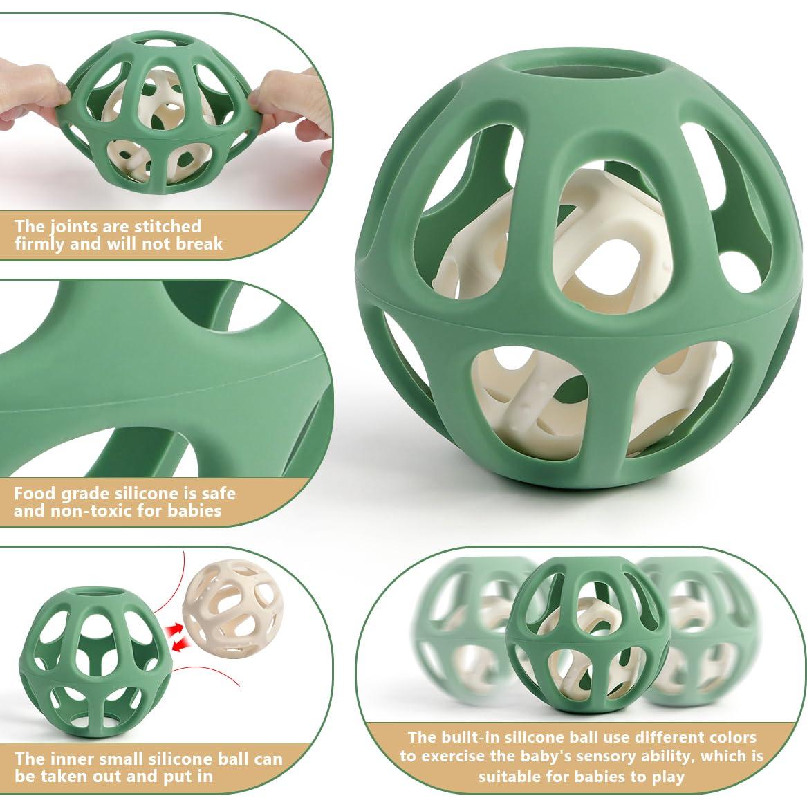 Pelotas Sensoriales MCGMITT de Silicona para Bebé - 0-12 Meses