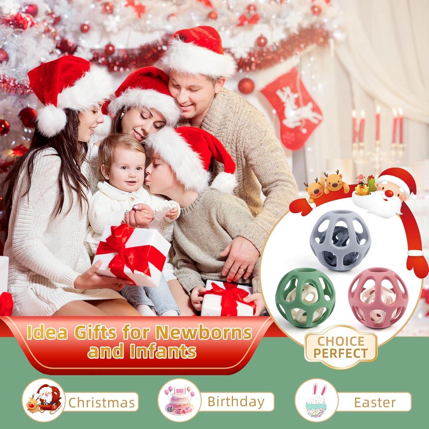 Pelotas Sensoriales MCGMITT de Silicona para Bebé - 0-12 Meses