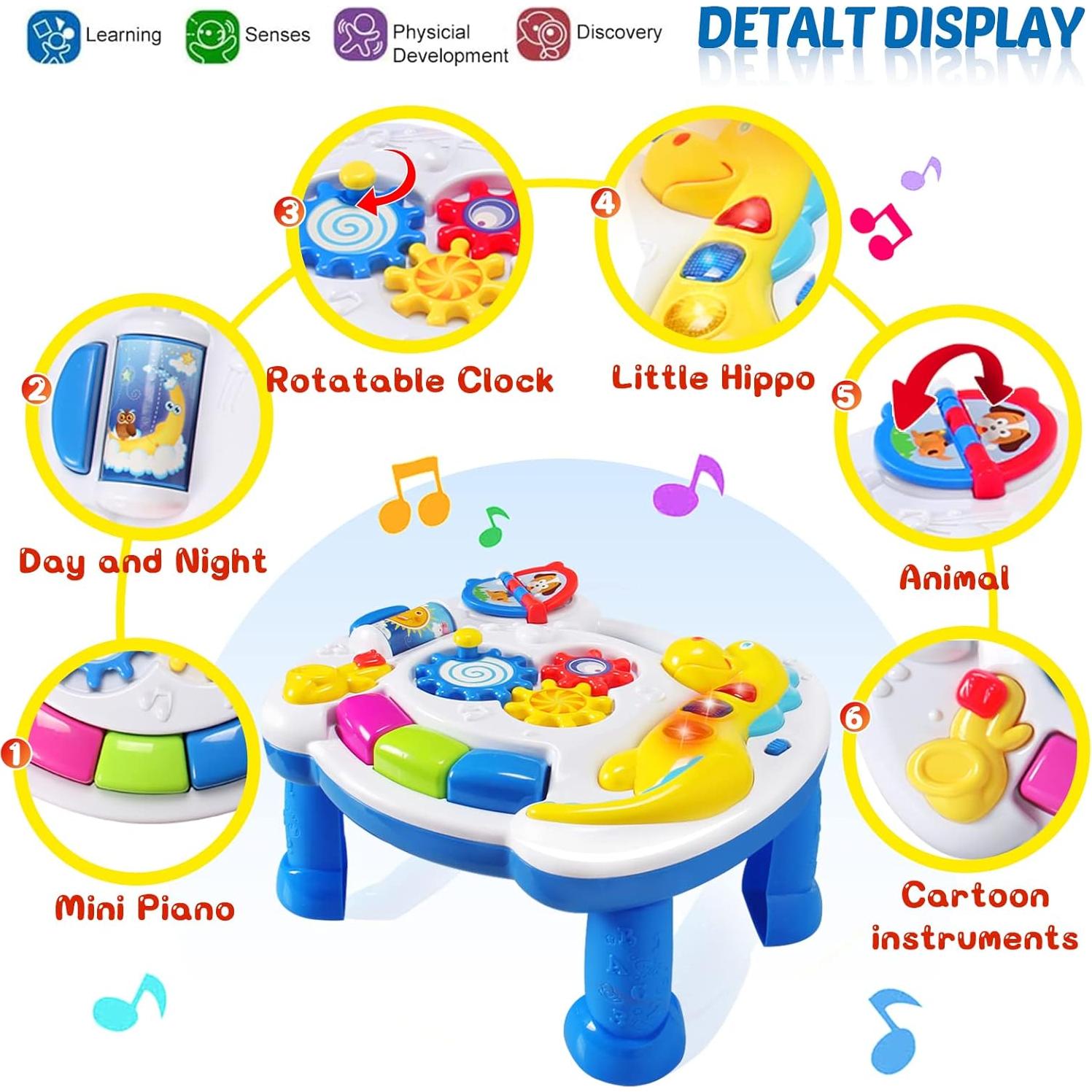 Mesa de Actividades Musicales JUEJIAZKIY 12-18 Meses