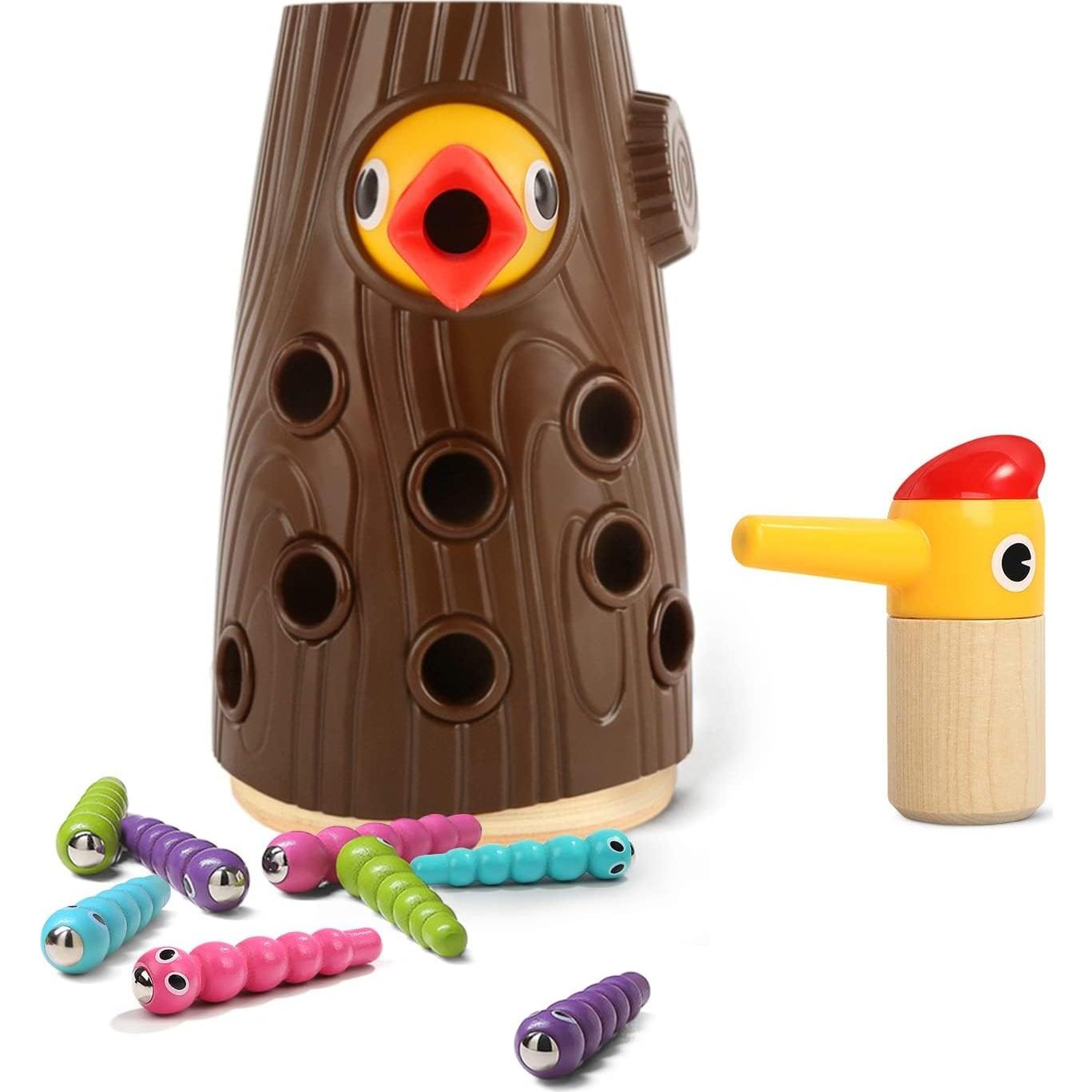 Juguete Montessori TOP BRIGHT Alimentación Aves Magnéticas 2 Años