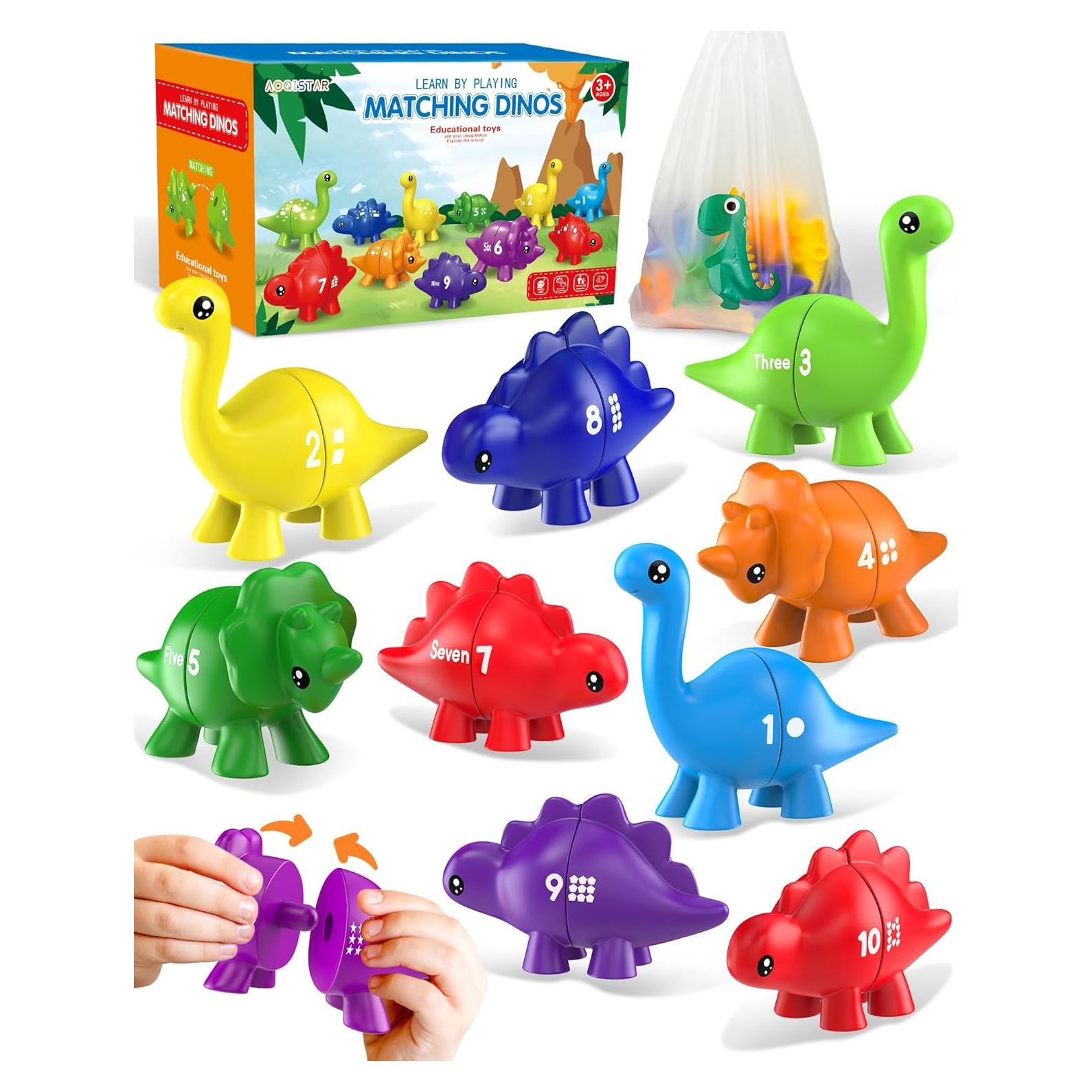 Juguete Educativo Dinosaurios de Números Gagule 10 Piezas