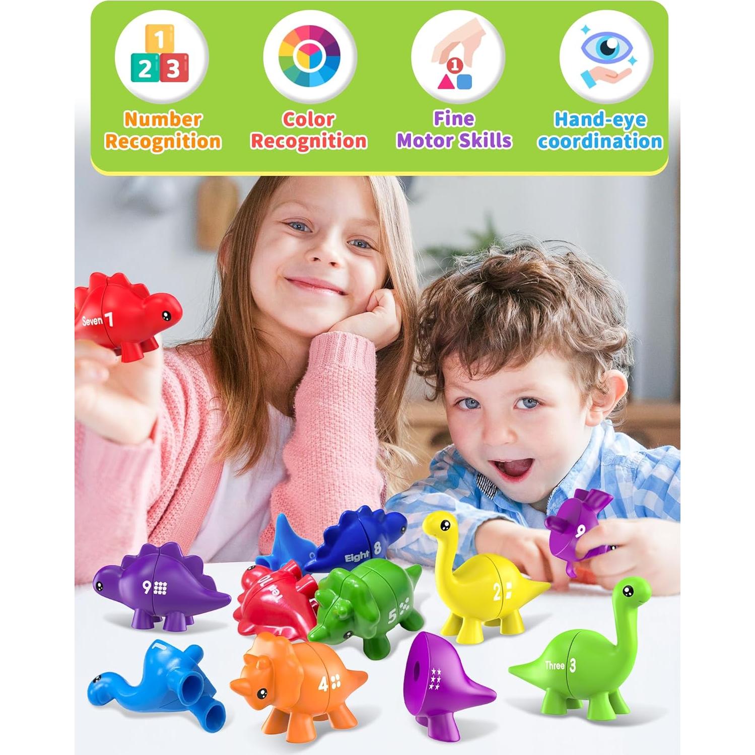 Juguete Educativo Dinosaurios de Números Gagule 10 Piezas