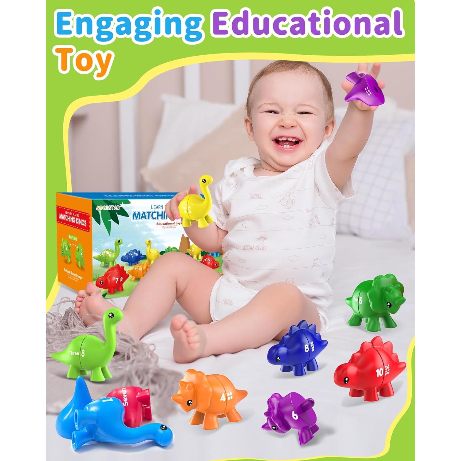 Juguete Educativo Dinosaurios de Números Gagule 10 Piezas