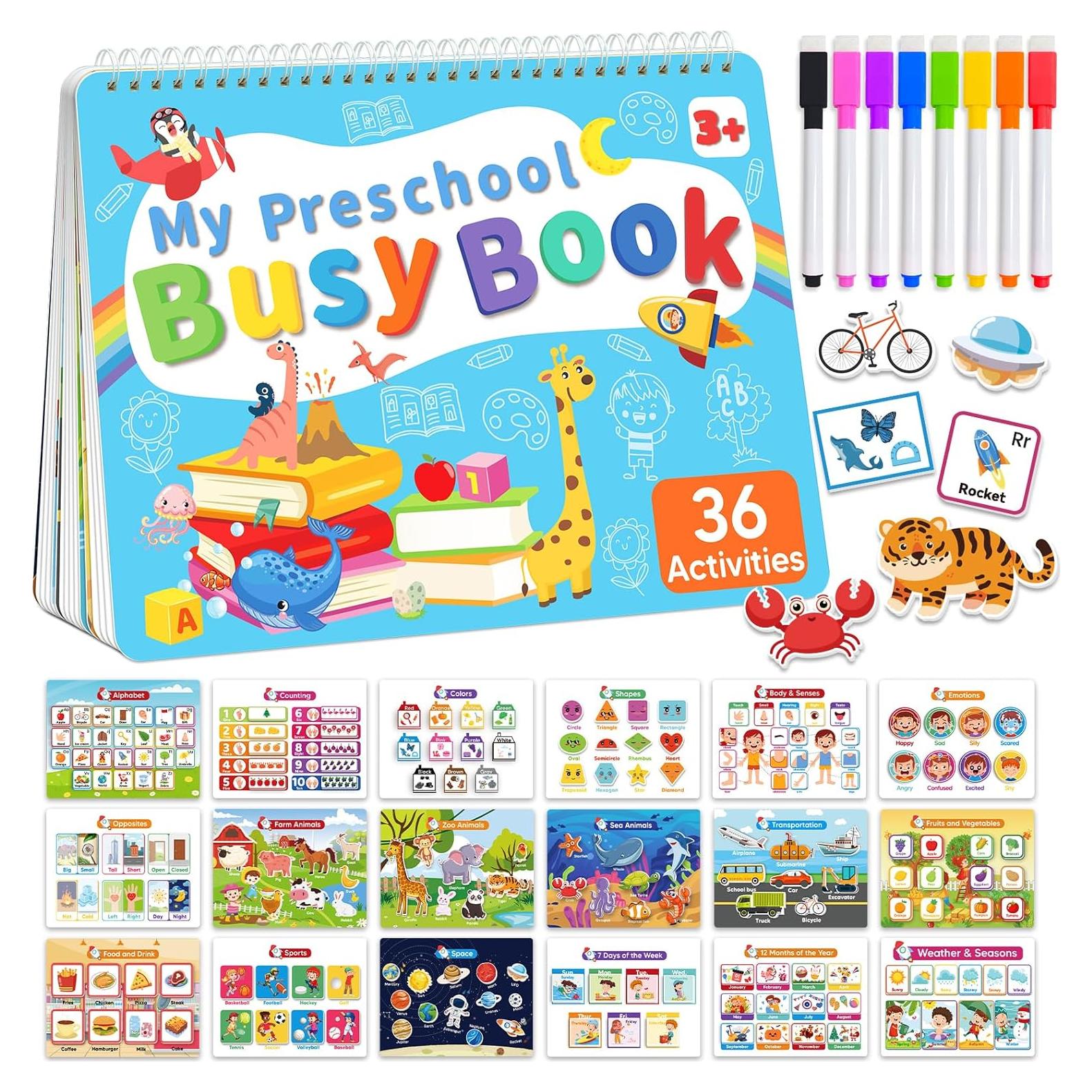 Libro Ocupado Montessori Gagule 36 Actividades 3-5 Años