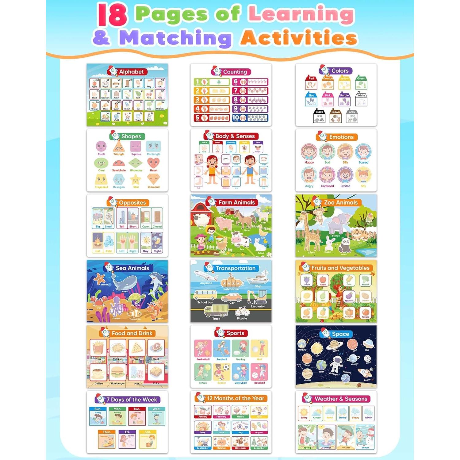 Libro Ocupado Montessori Gagule 36 Actividades 3-5 Años