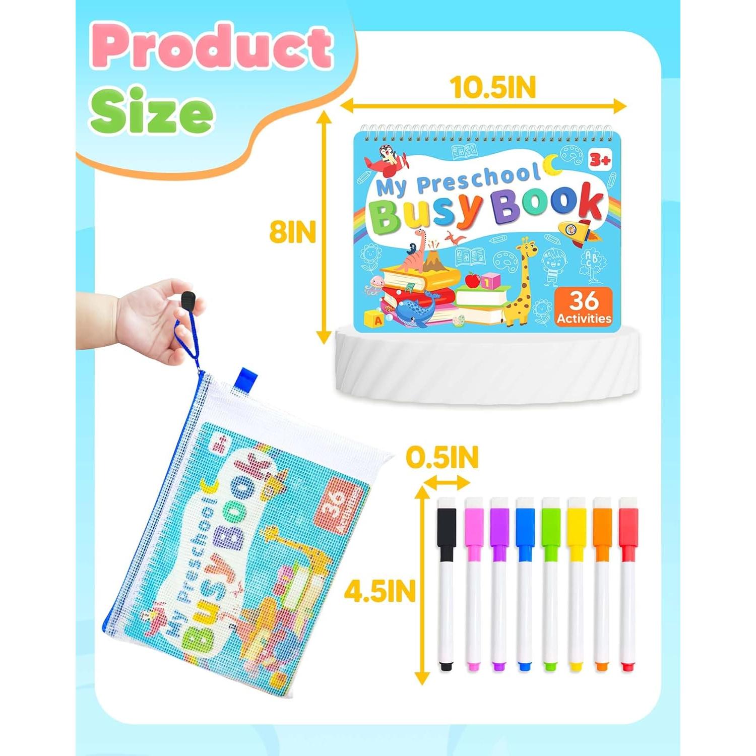 Libro Ocupado Montessori Gagule 36 Actividades 3-5 Años