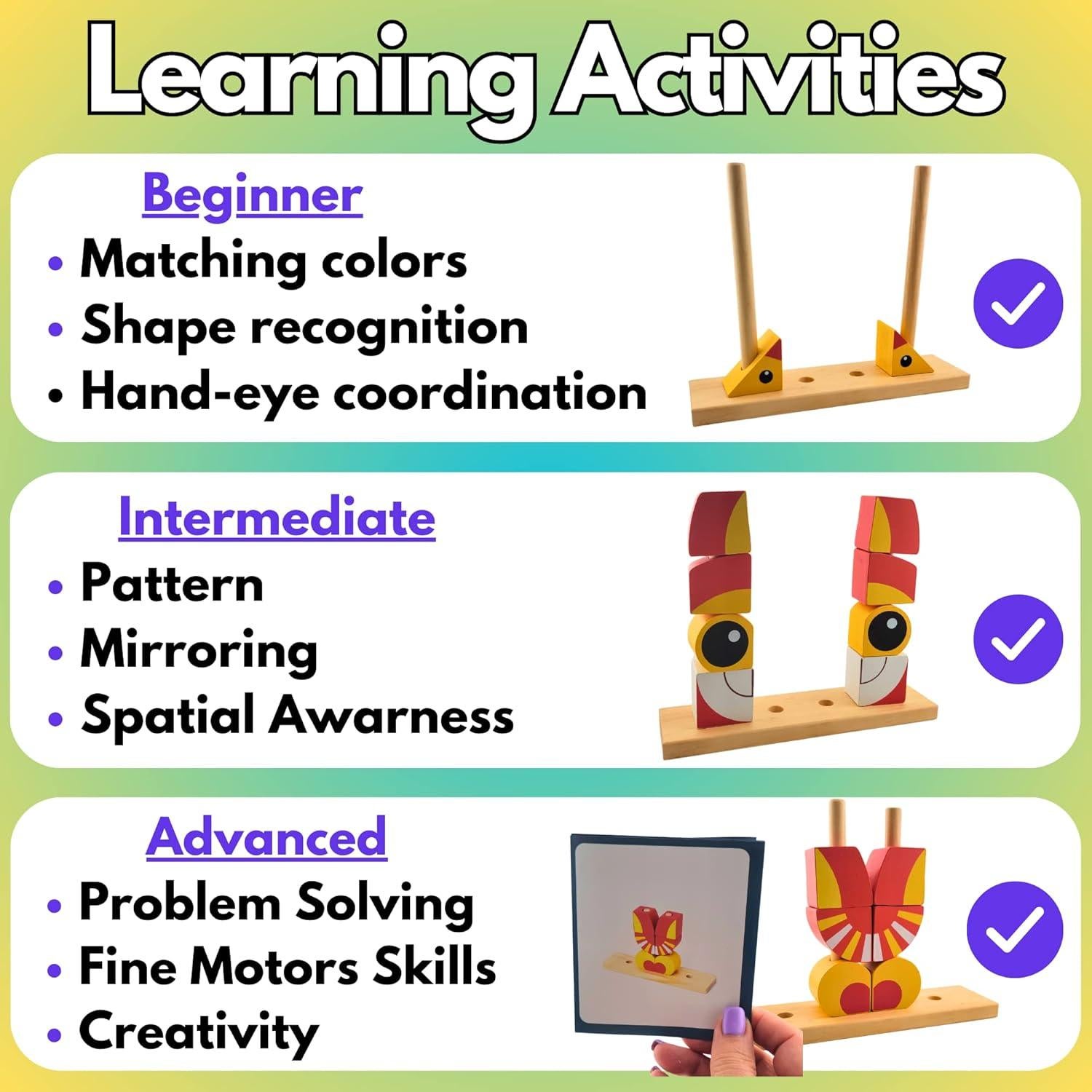 Rompecabezas de Madera NUGEMS León Rojo 3D Educativo