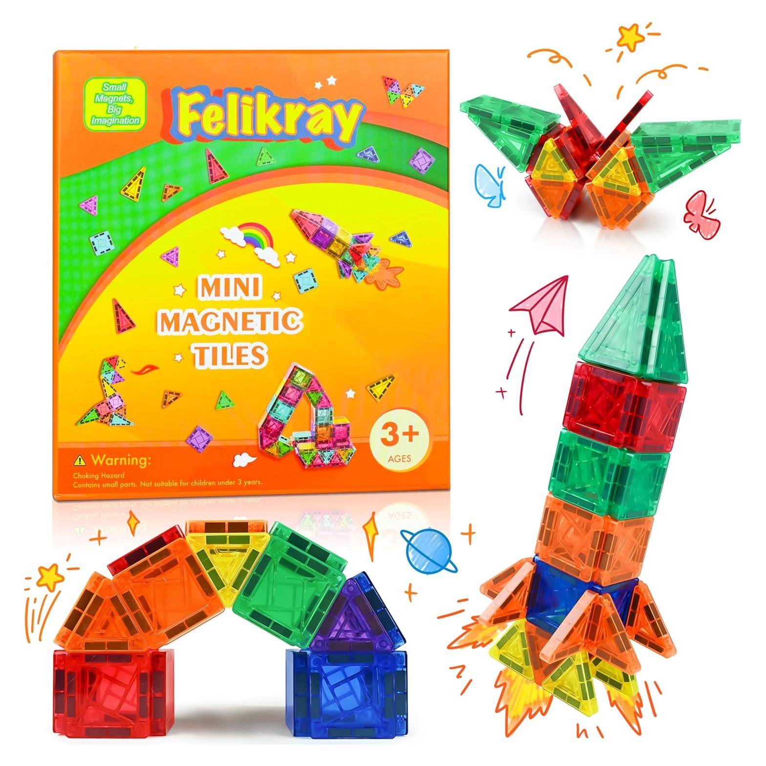 Mini Azulejos Magnéticos 42pcs Felikray Juguetes STEM 3.76cm