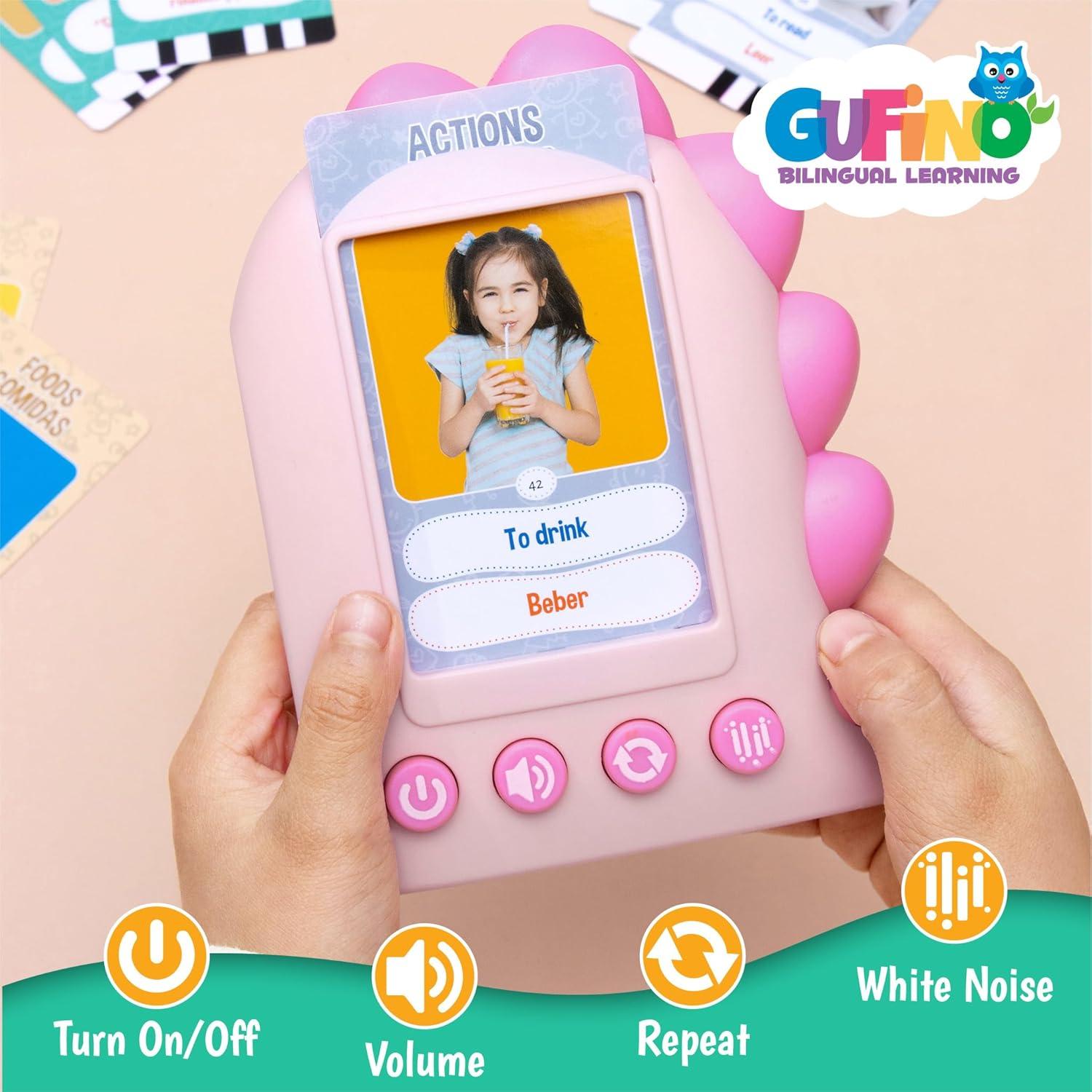 Tarjetas de Memoria Bilingües GUFINO para Niños 3-5 Años