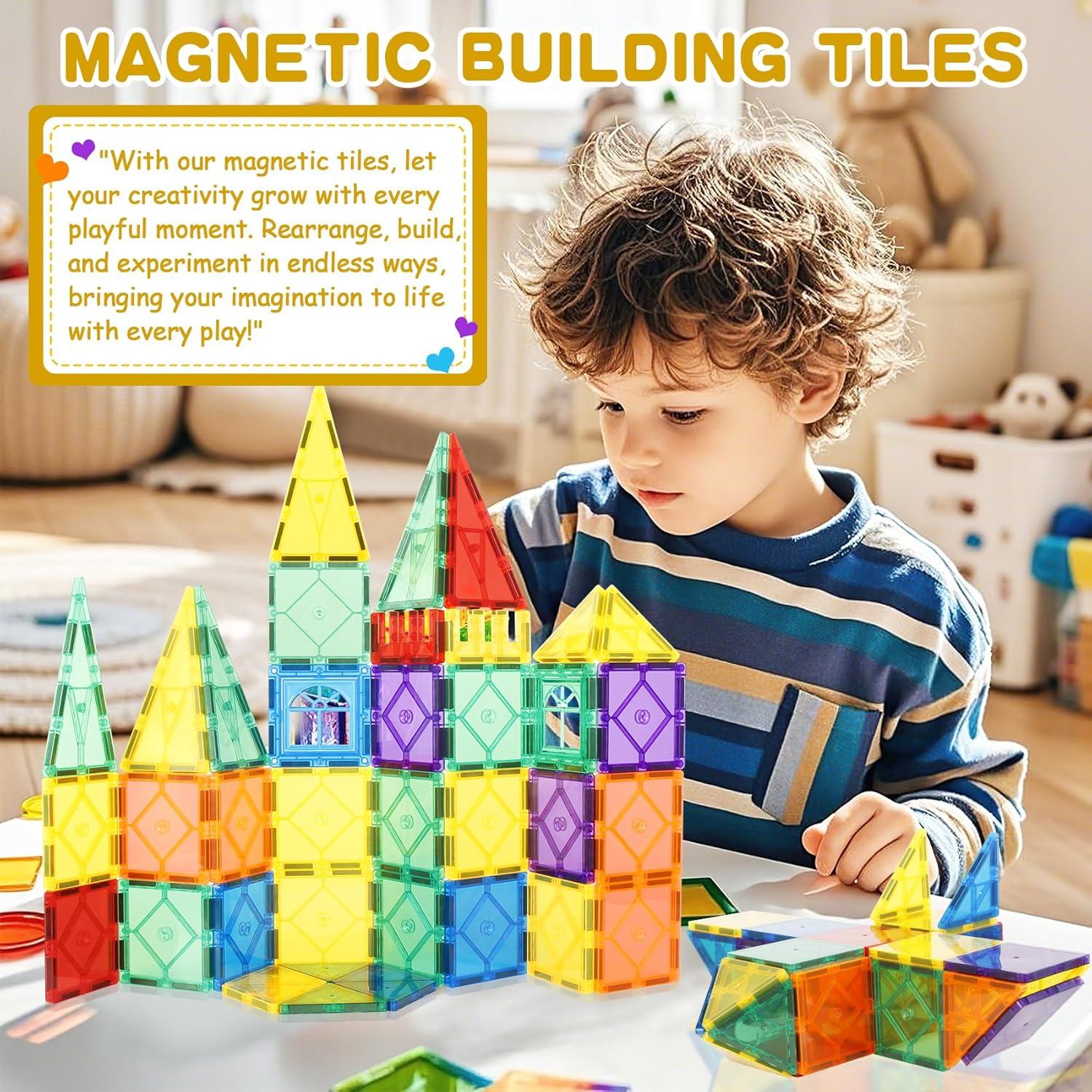 Azulejos Magnéticos Montessori 104PCS - Juguetes Sensoriales 3+