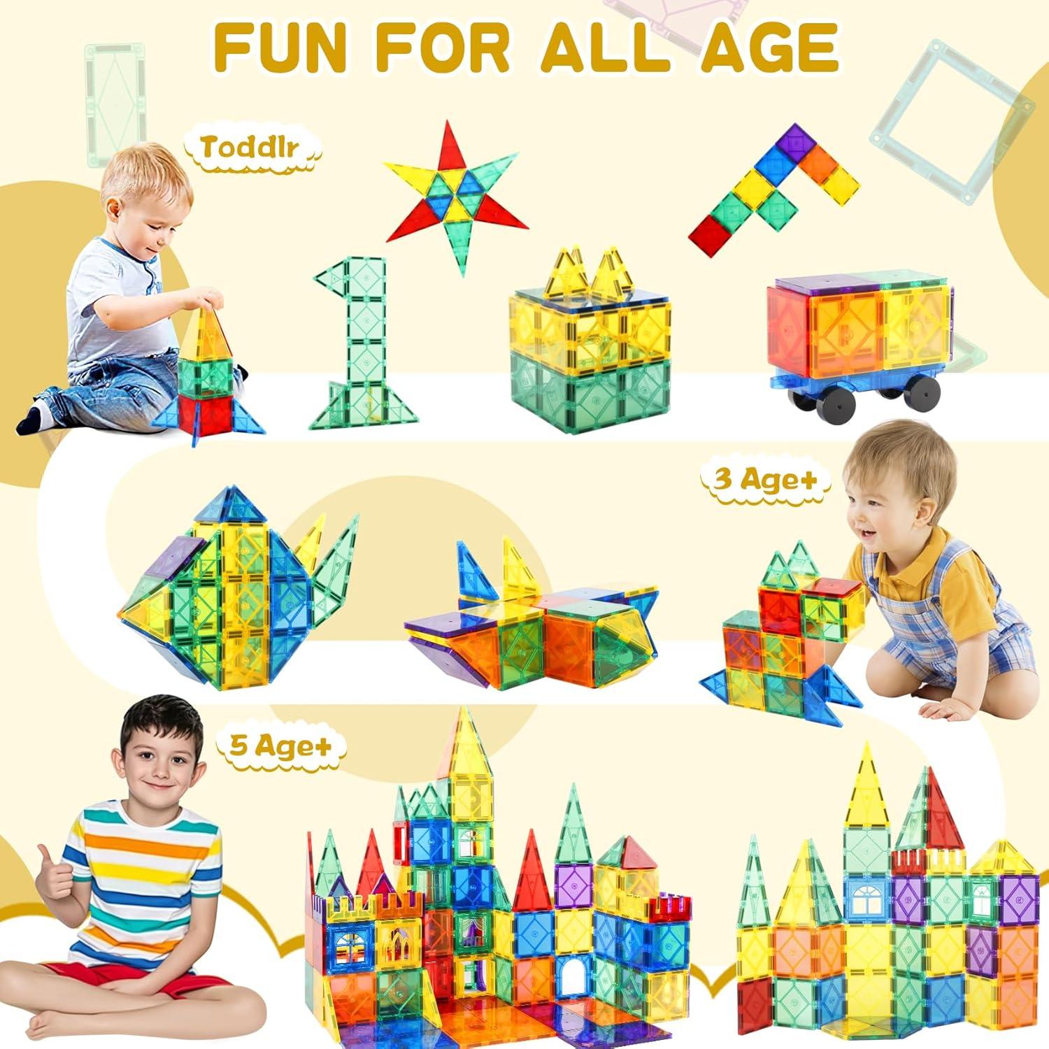 Azulejos Magnéticos Montessori 104PCS - Juguetes Sensoriales 3+