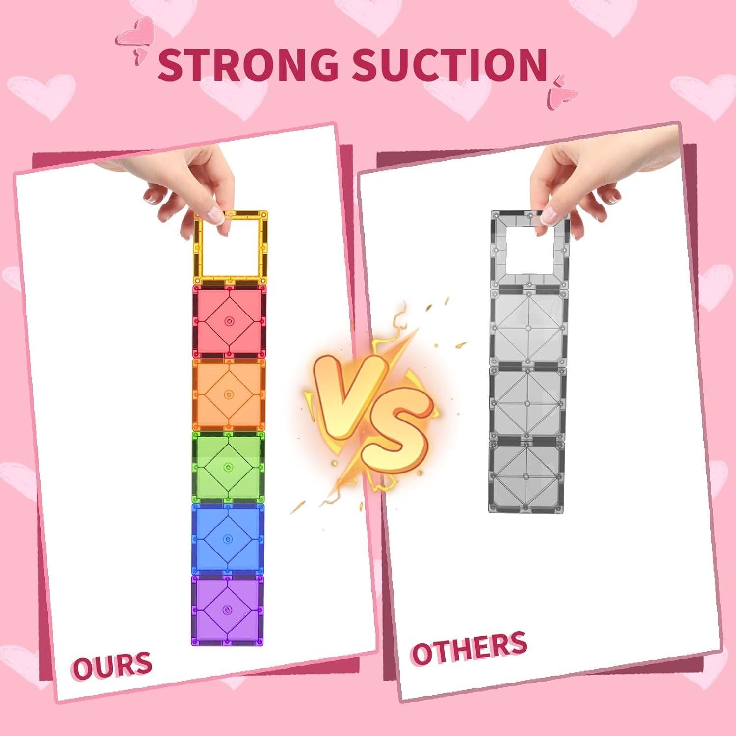 Azulejos Magnéticos Montessori 104PCS - Juguetes Sensoriales 3+