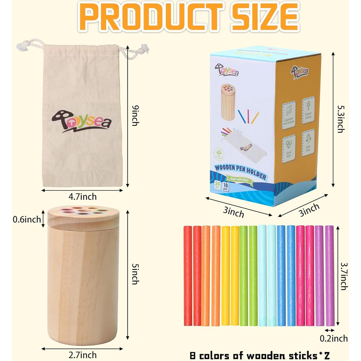 Juguetes Montessori Tooysea para Niños 1-3 Años - Habilidades Motoras