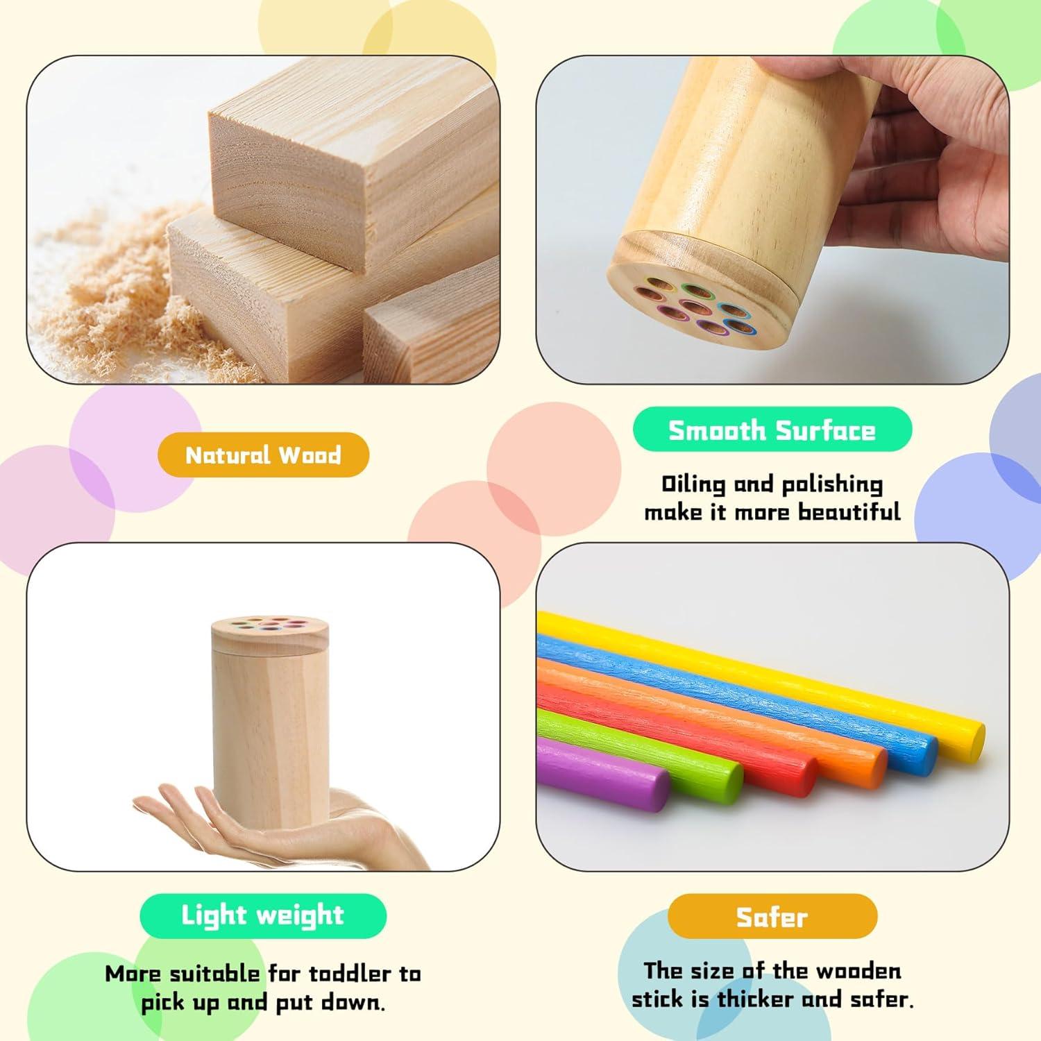 Juguetes Montessori Tooysea para Niños 1-3 Años - Habilidades Motoras