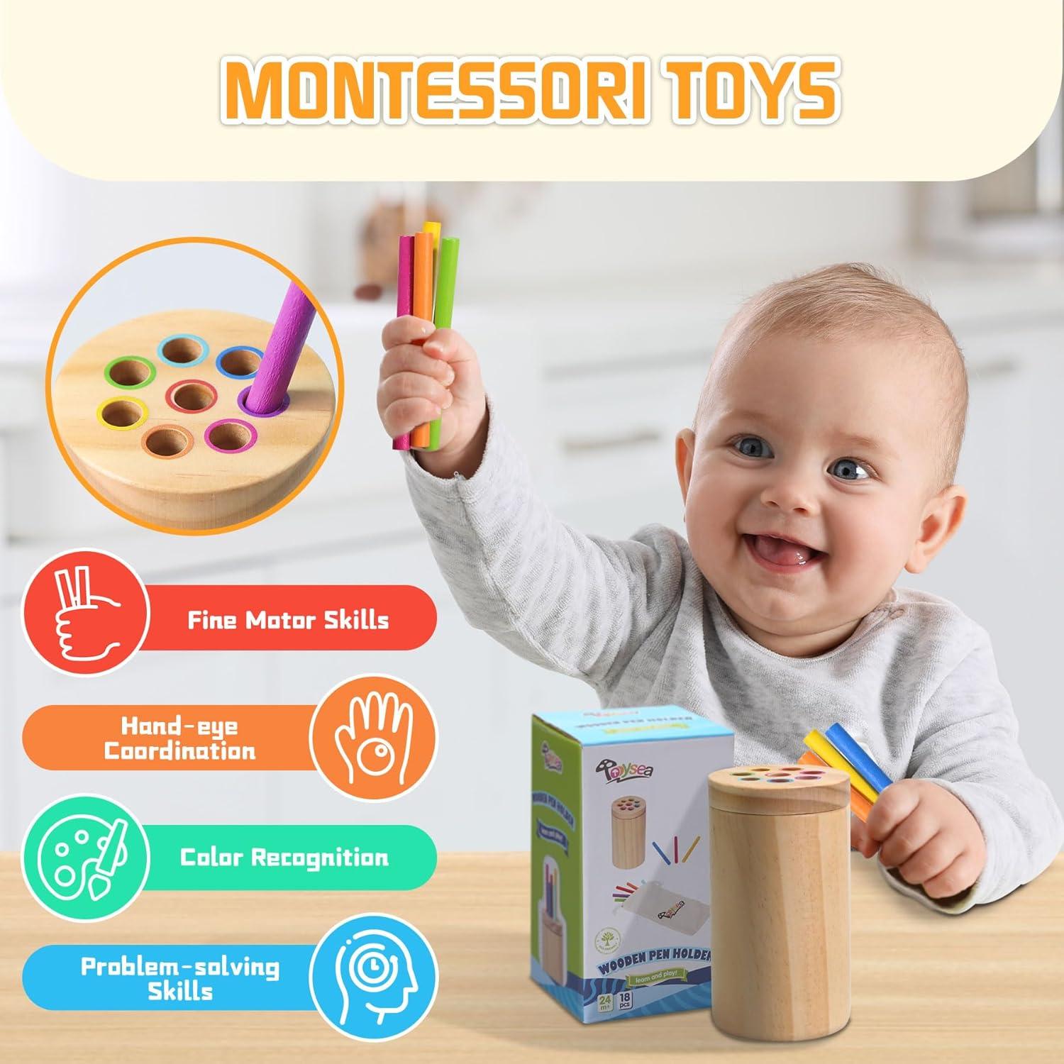 Juguetes Montessori Tooysea para Niños 1-3 Años - Habilidades Motoras