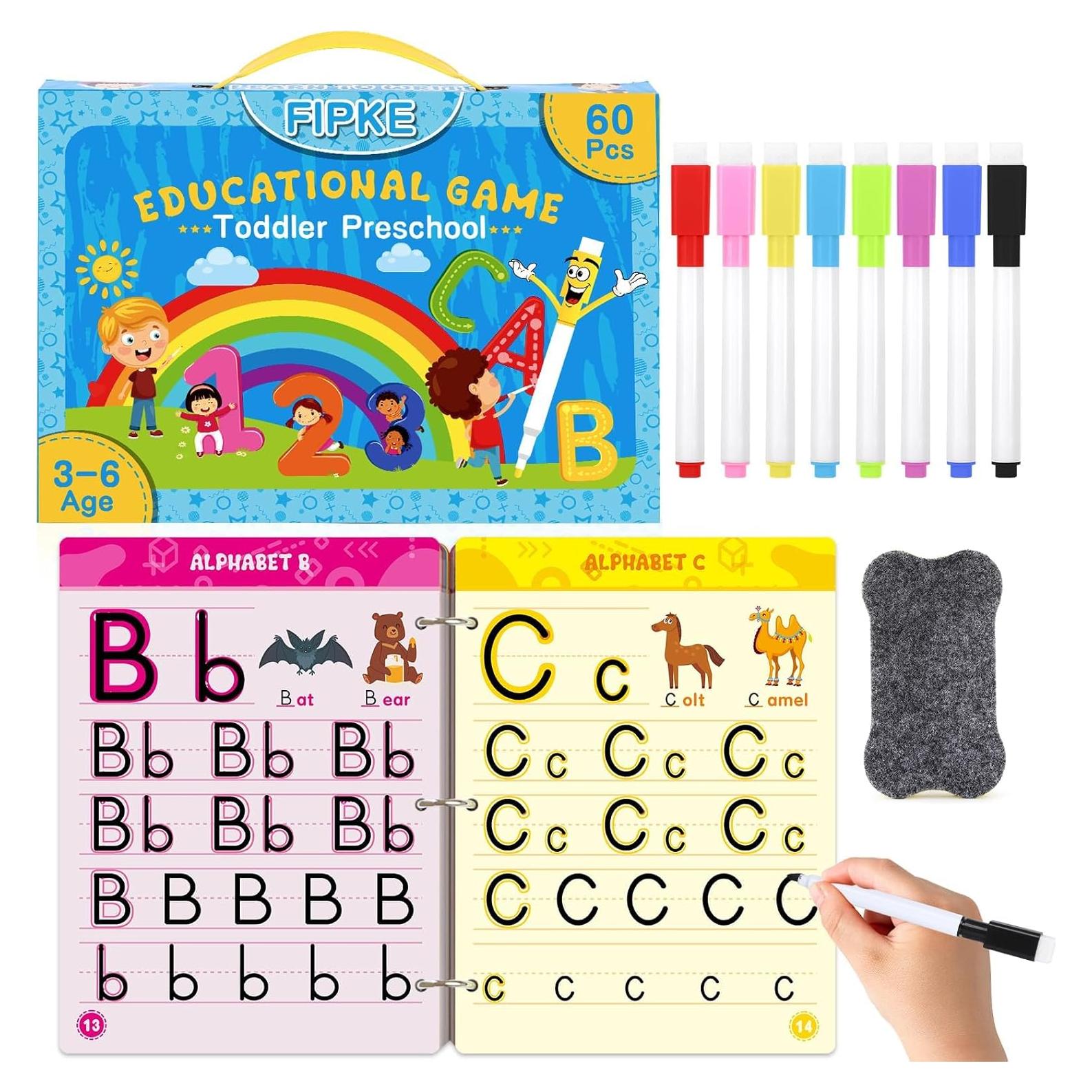 Libro de Práctica de Escritura FIPKE 60 Páginas Reutilizable