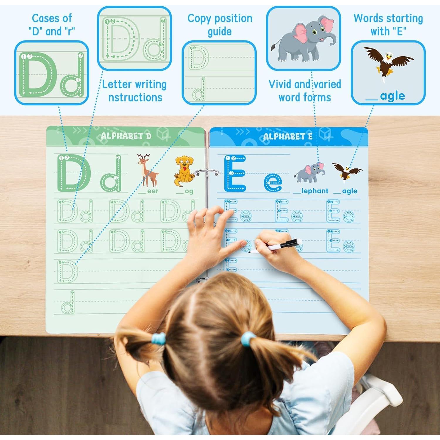 Libro de Práctica de Escritura FIPKE 60 Páginas Reutilizable