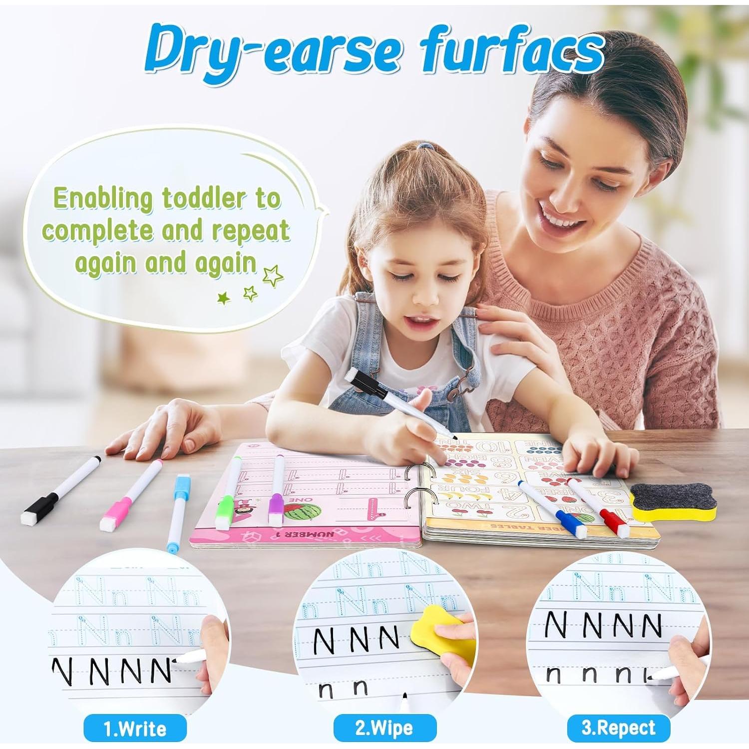 Libro de Práctica de Escritura FIPKE 60 Páginas Reutilizable