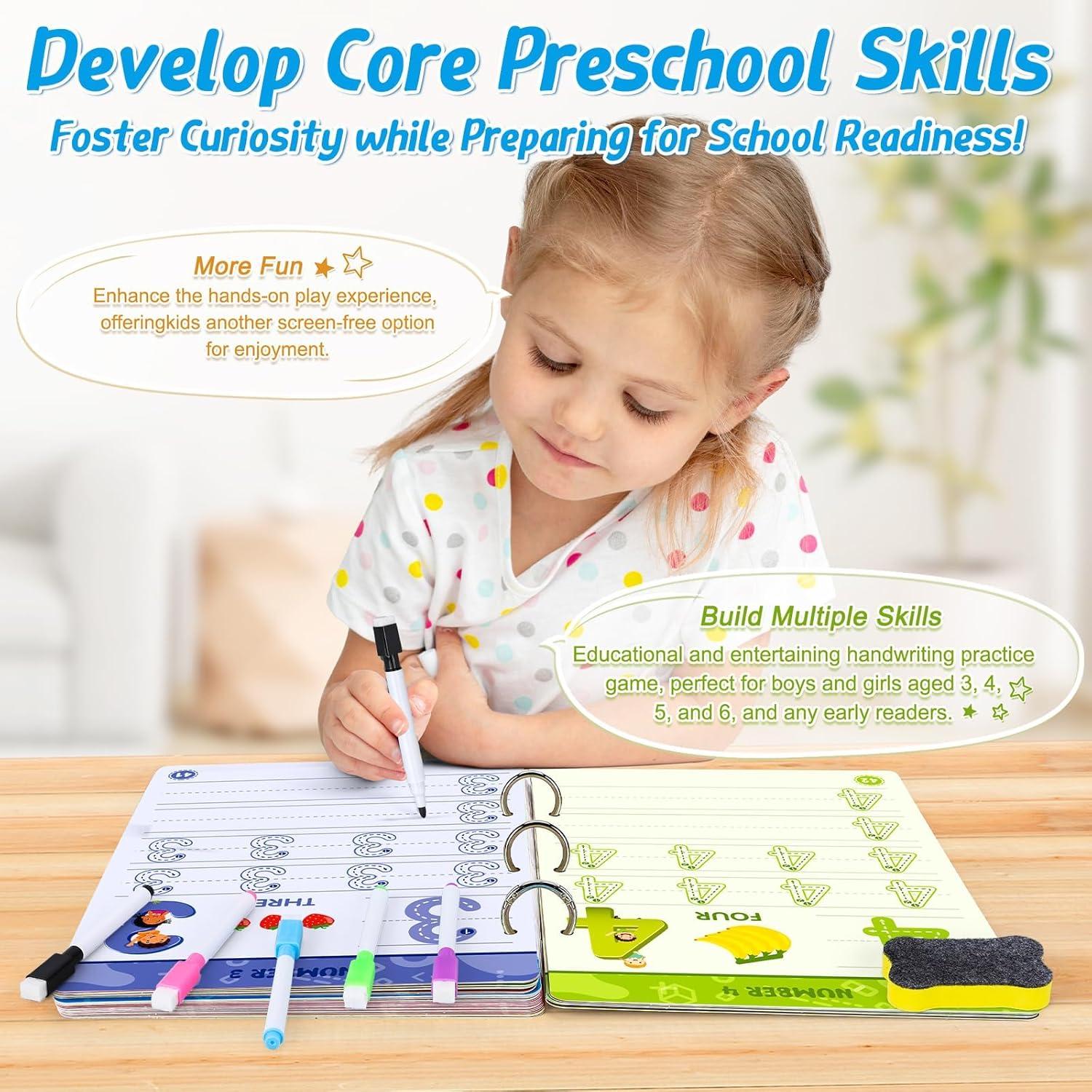 Libro de Práctica de Escritura FIPKE 60 Páginas Reutilizable