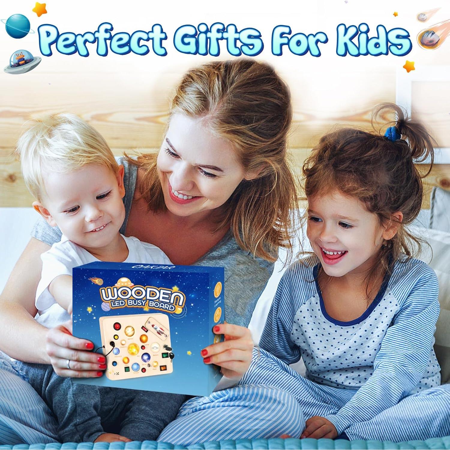 Tablero Ocupado Montessori LED OAKJAR Sistema Solar 20.8x18.6cm