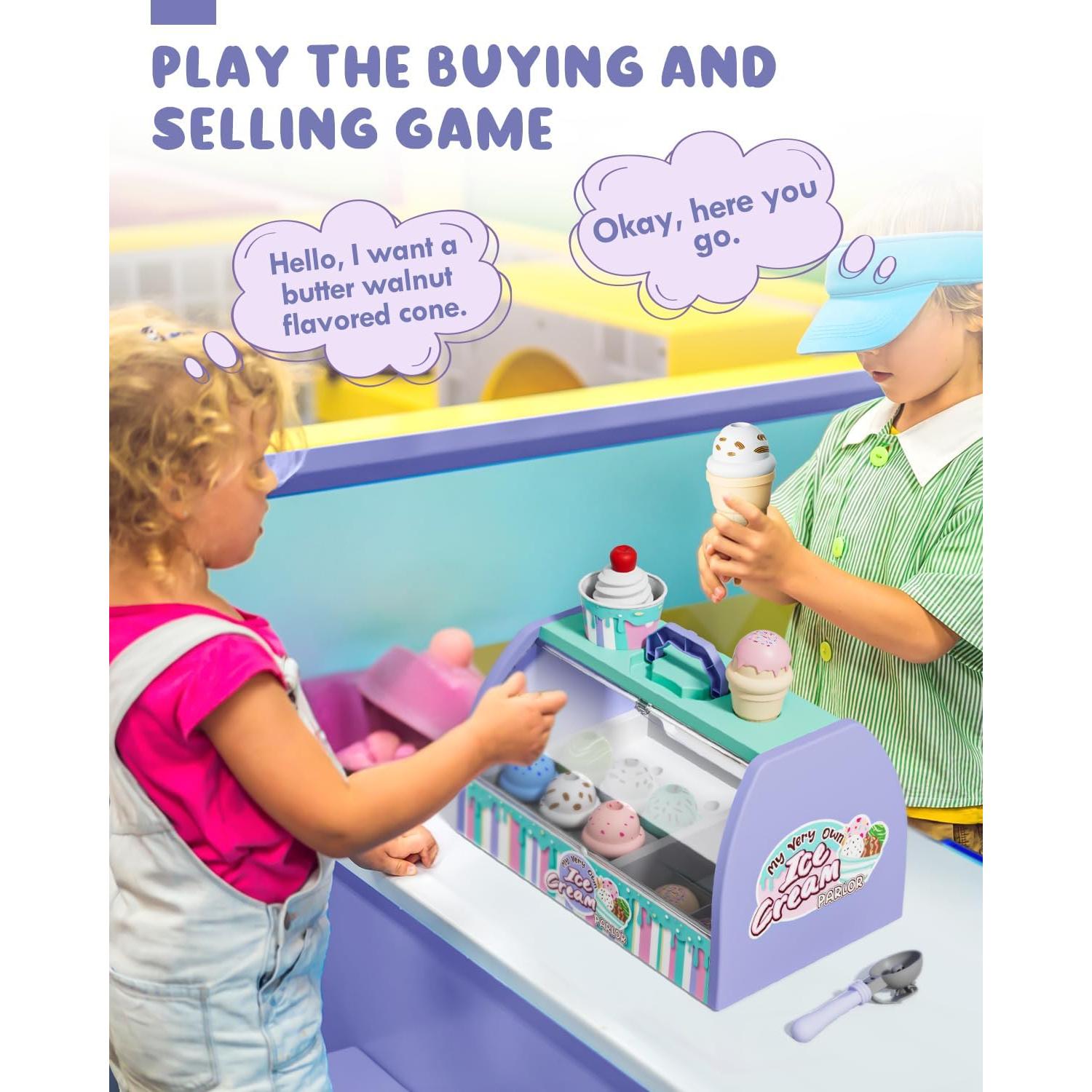 Juego de Tienda de Helados Lehoo para Niños 3-8 Años