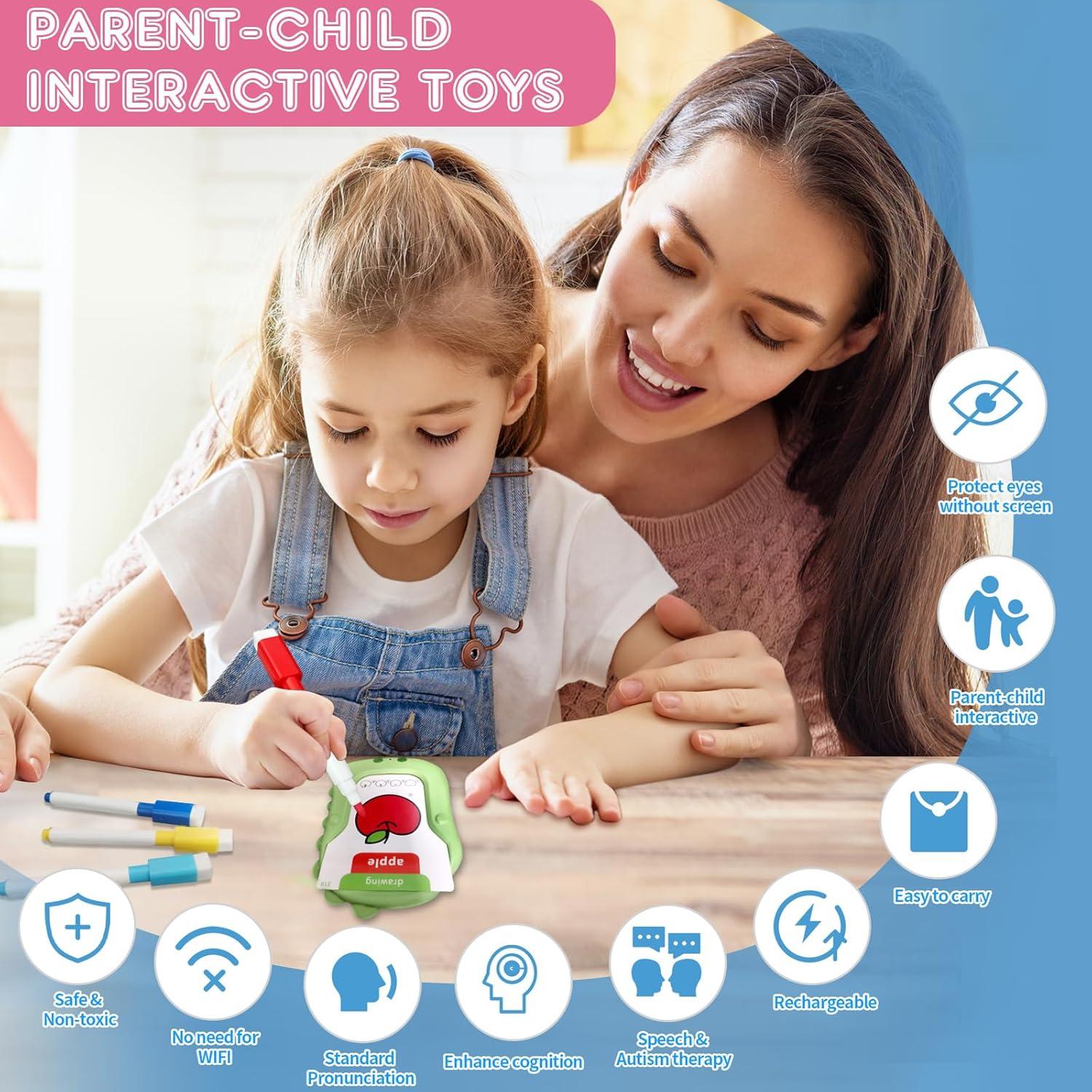 Tarjetas de Flash Interactivas Brakverla para Niños 3-8 Años