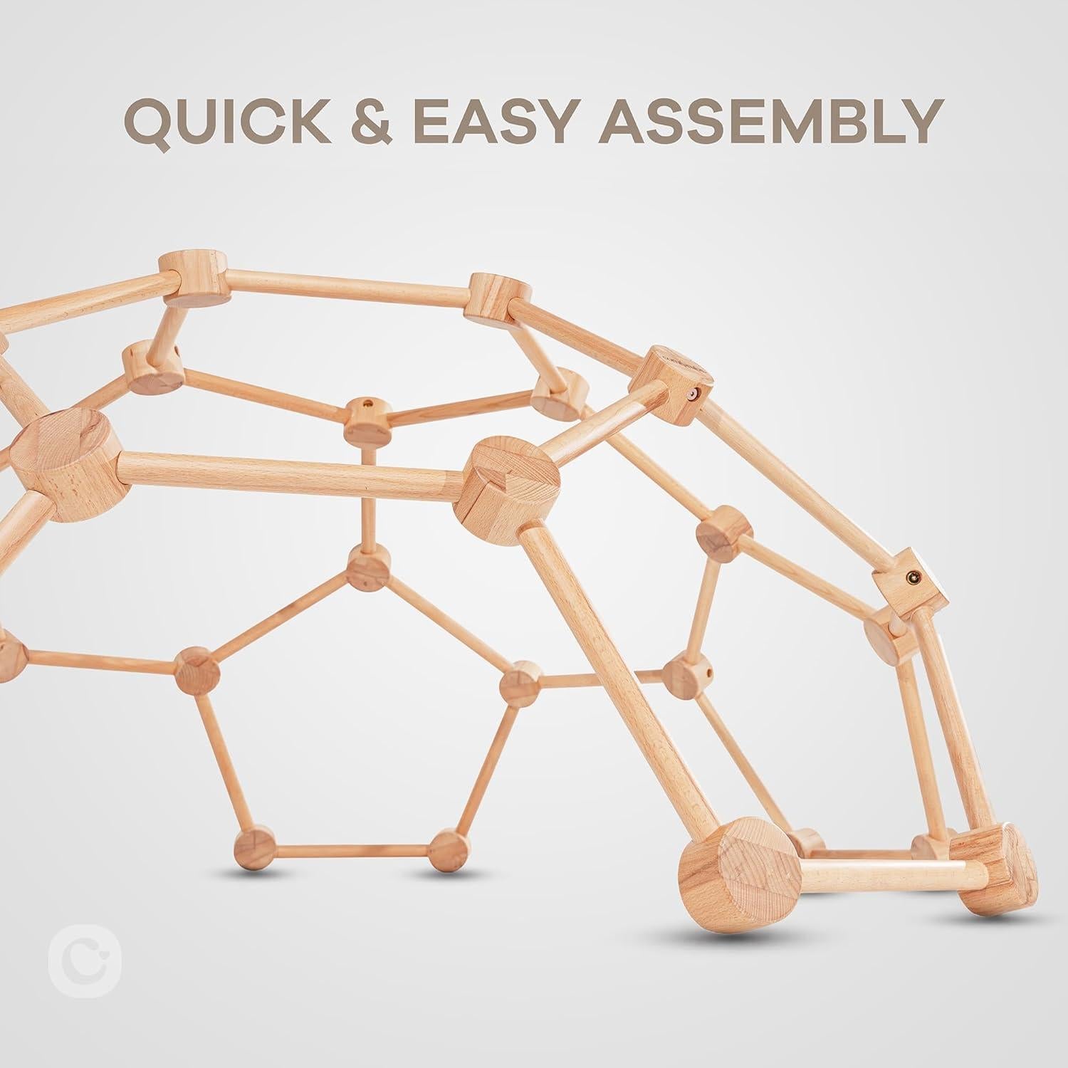 Gimnasio de Juego Comfy Cubs Madera Natural 69.5x70.4cm