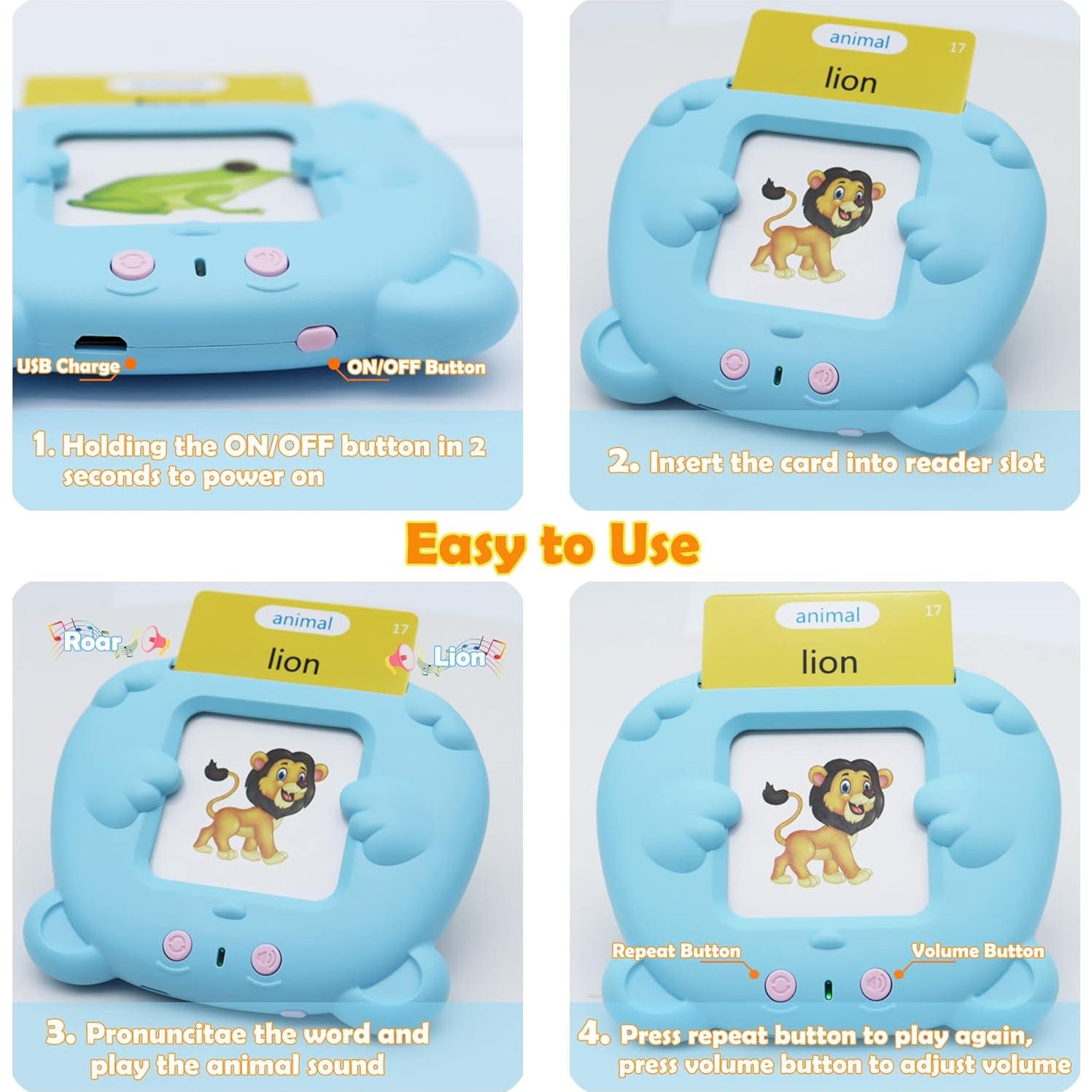 Tarjetas de Flash Interactivas MAYAPHILOS 510 Palabras Azul