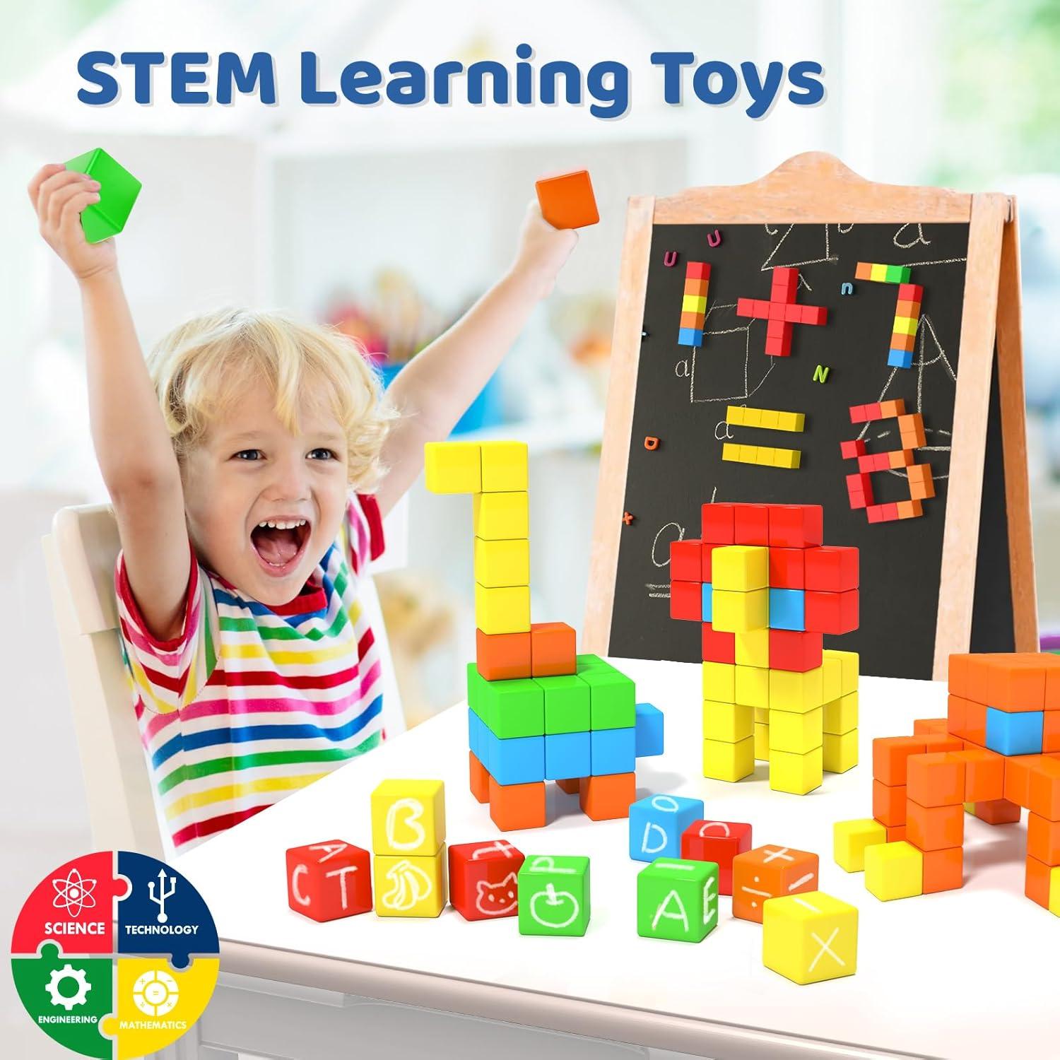 Bloques Magnéticos Hiwawind 30 Piezas 3 cm Juguete Educativo