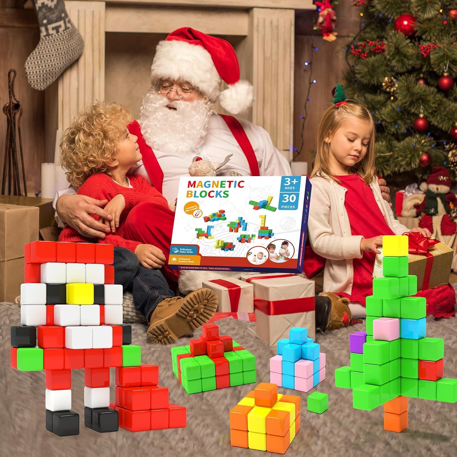 Bloques Magnéticos Hiwawind 30 Piezas 3 cm Juguete Educativo