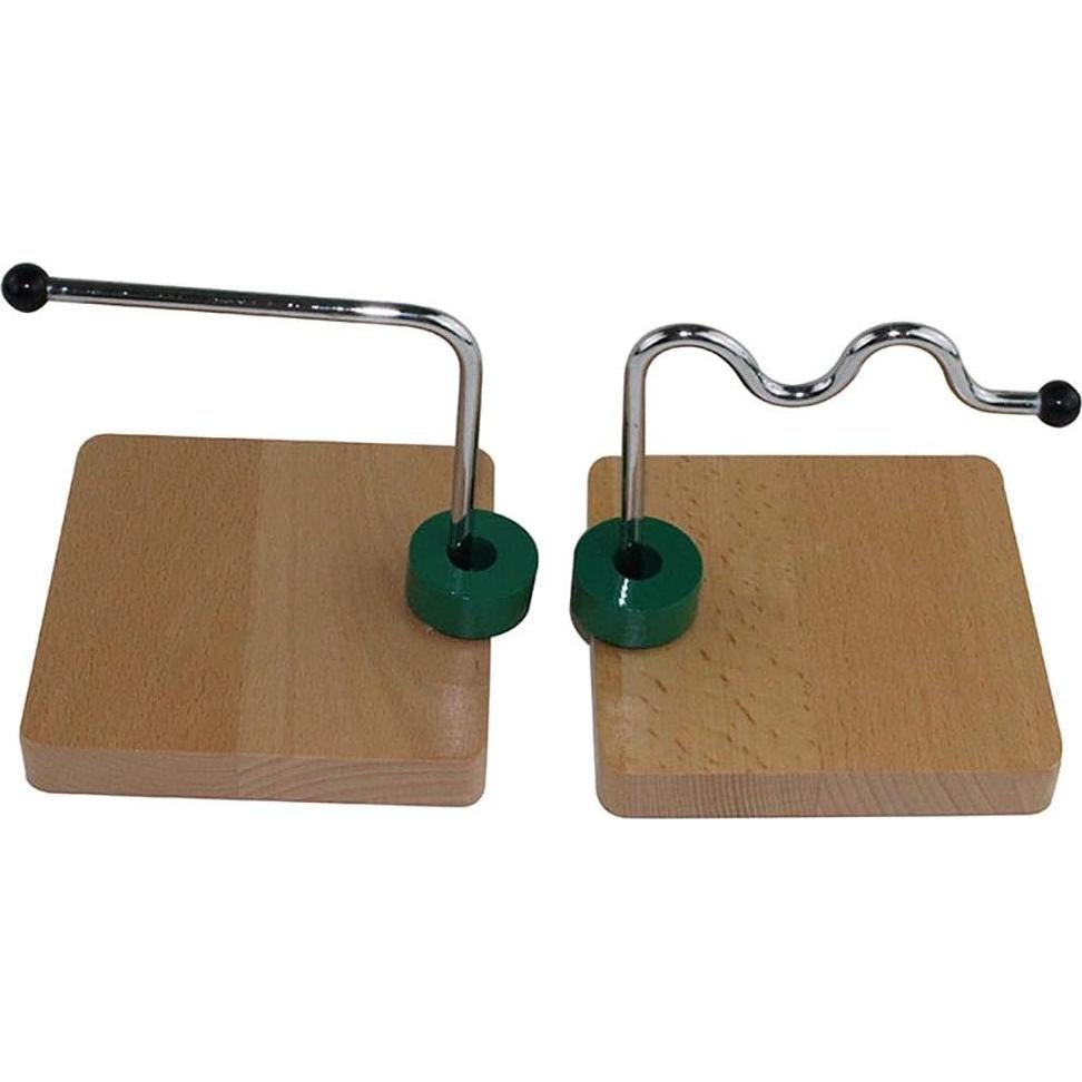 Kghios Montessori Infant Toys Materials for Toddlers Babies 6-12-18 Months -1-2 Year Old Horizontal Dowel Variation - Serpentine and Straight Educational Tools Preschool Early Development Baby Toy