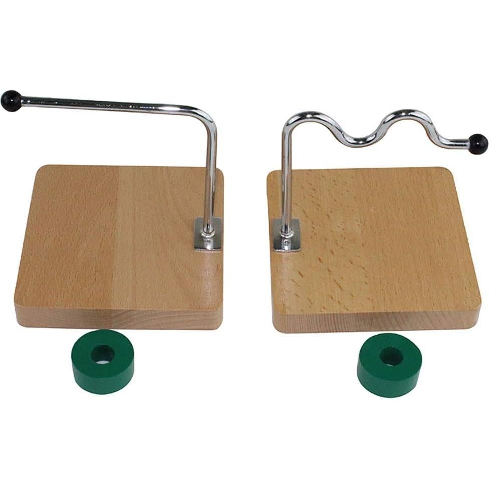 Kghios Montessori Infant Toys Materials for Toddlers Babies 6-12-18 Months -1-2 Year Old Horizontal Dowel Variation - Serpentine and Straight Educational Tools Preschool Early Development Baby Toy