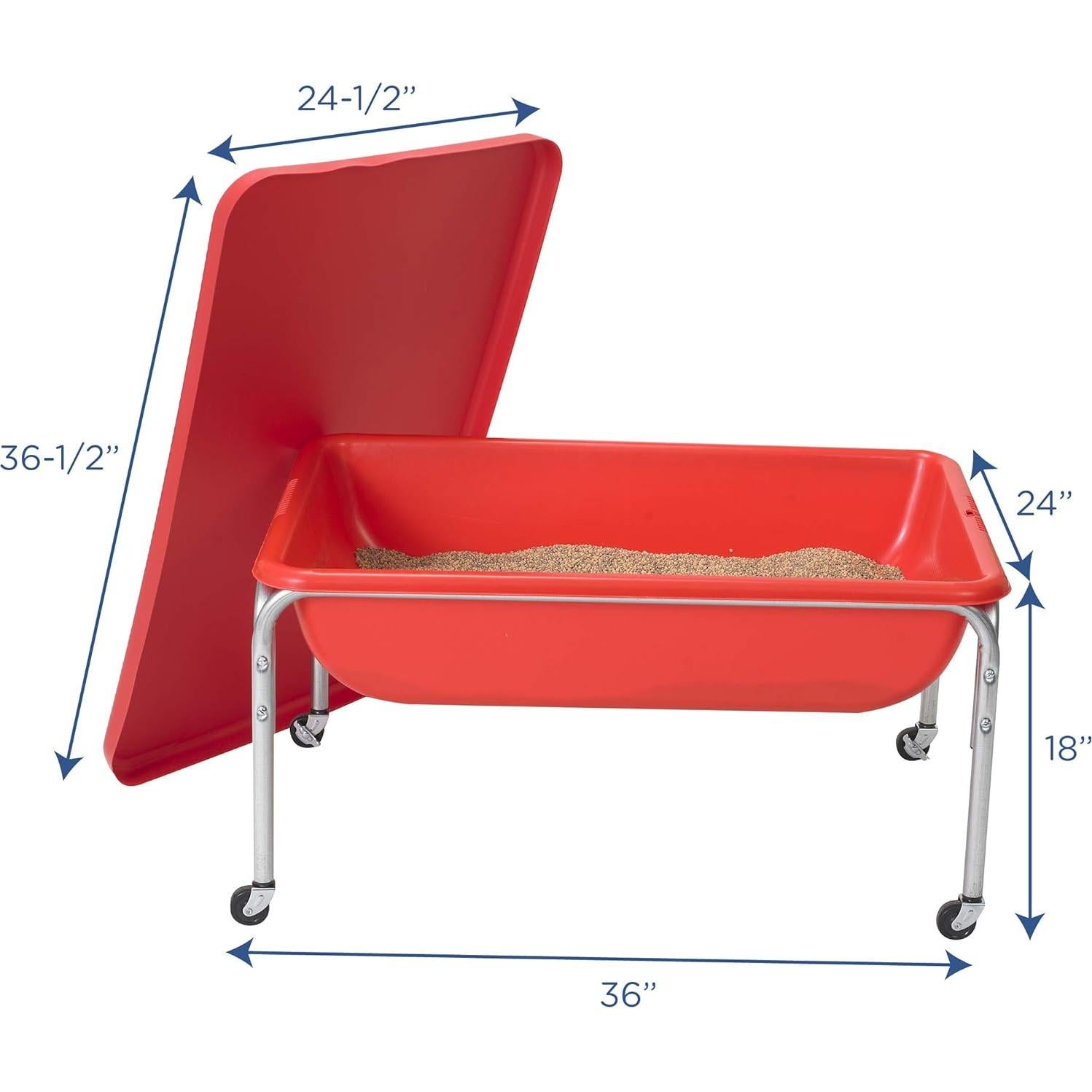 Mesa Sensorial Mediana Children's Factory Roja 91.4x45.7cm