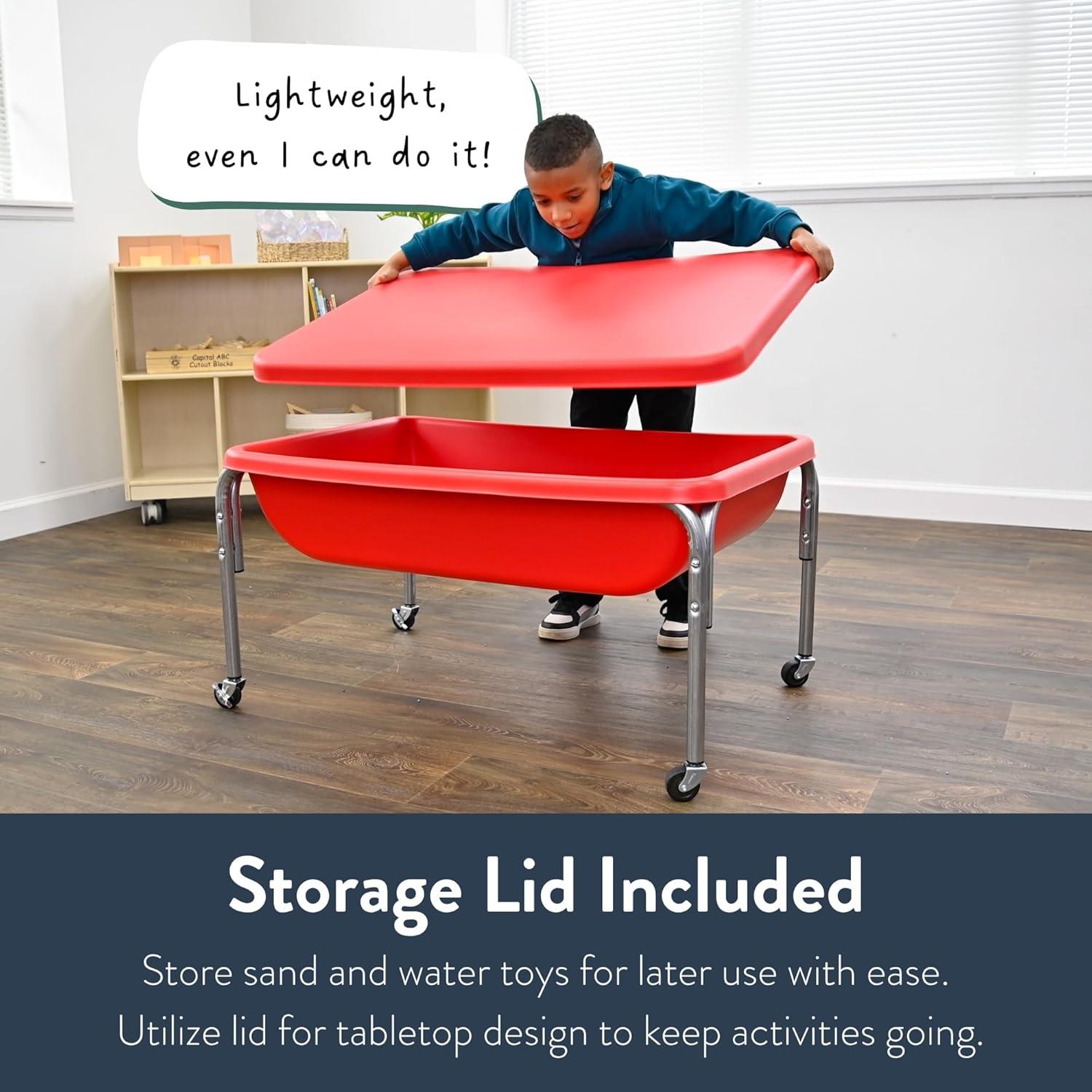 Mesa Sensorial Mediana Children's Factory Roja 91.4x45.7cm