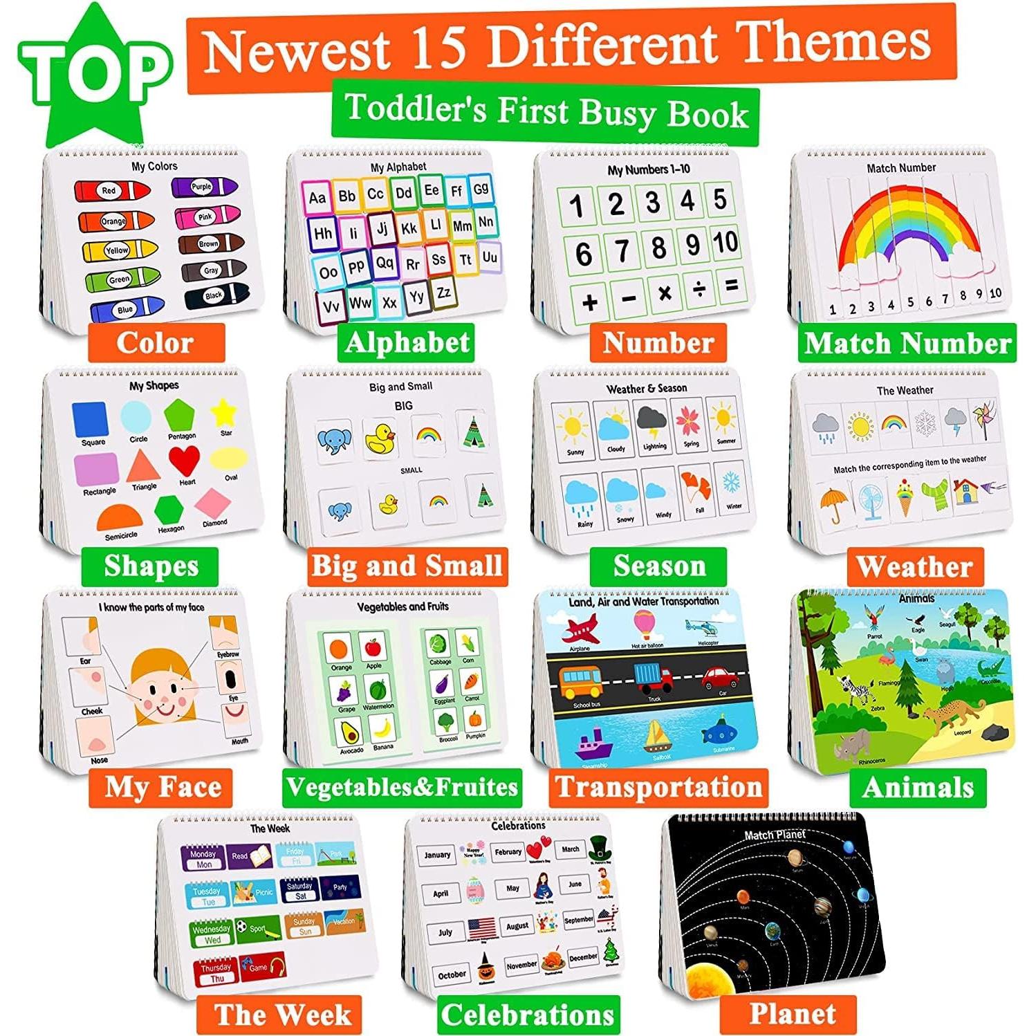 Libro Ocupado Montessori HAN-MM para Niños 3 a 5 Años