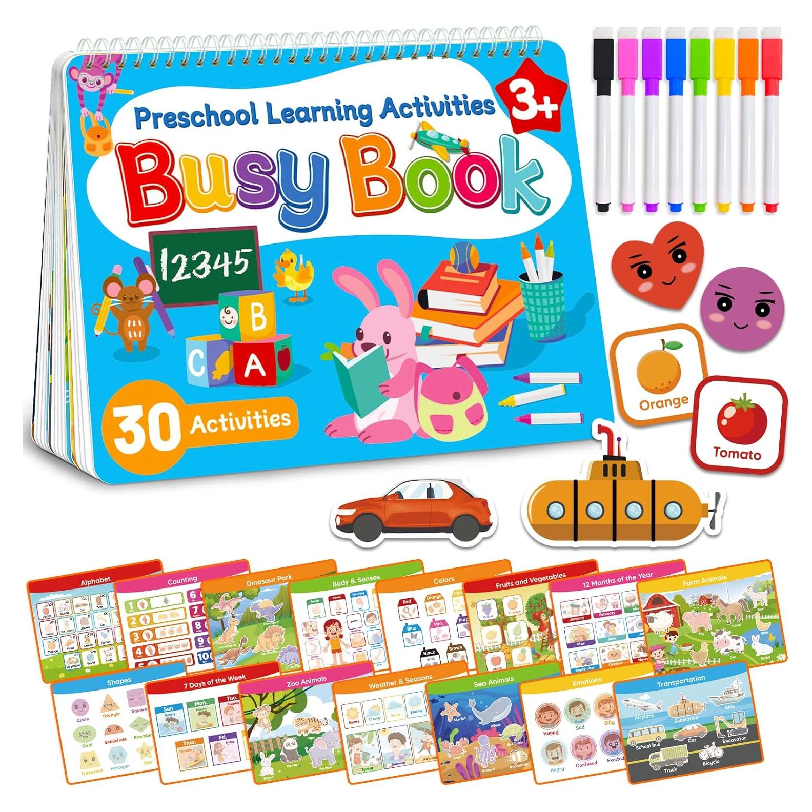 Libro Ocupado Montessori Walenced 3-5 Años Actividades