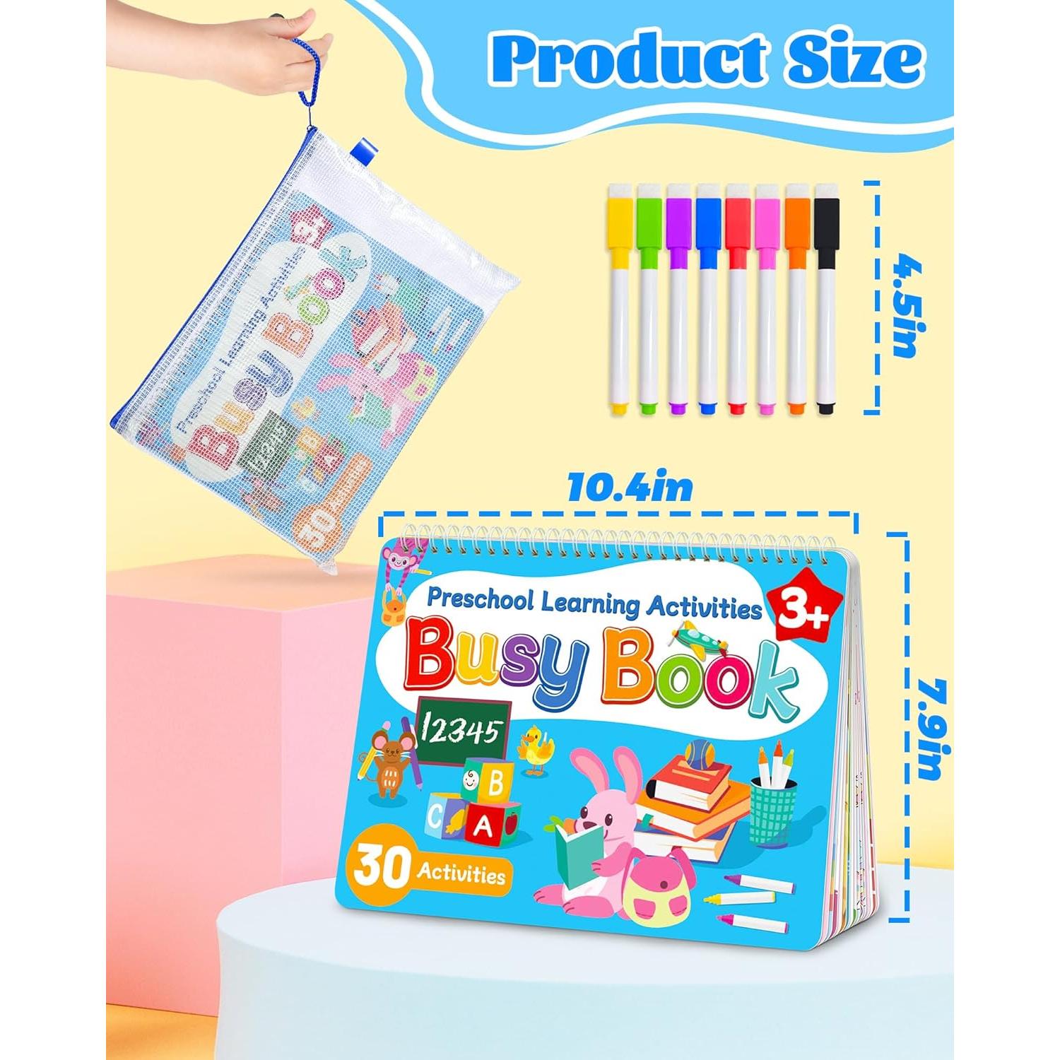 Libro Ocupado Montessori Walenced 3-5 Años Actividades