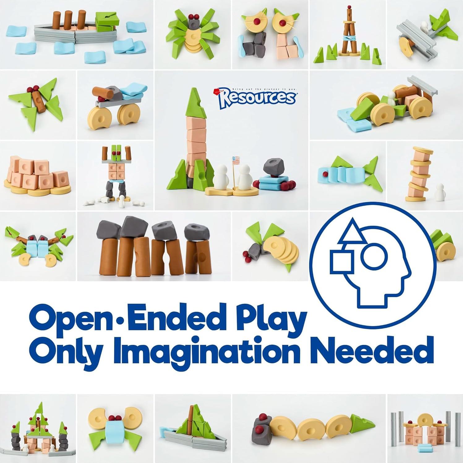 Bloques de Construcción Educativos Taksa Toys 72 Piezas TPE