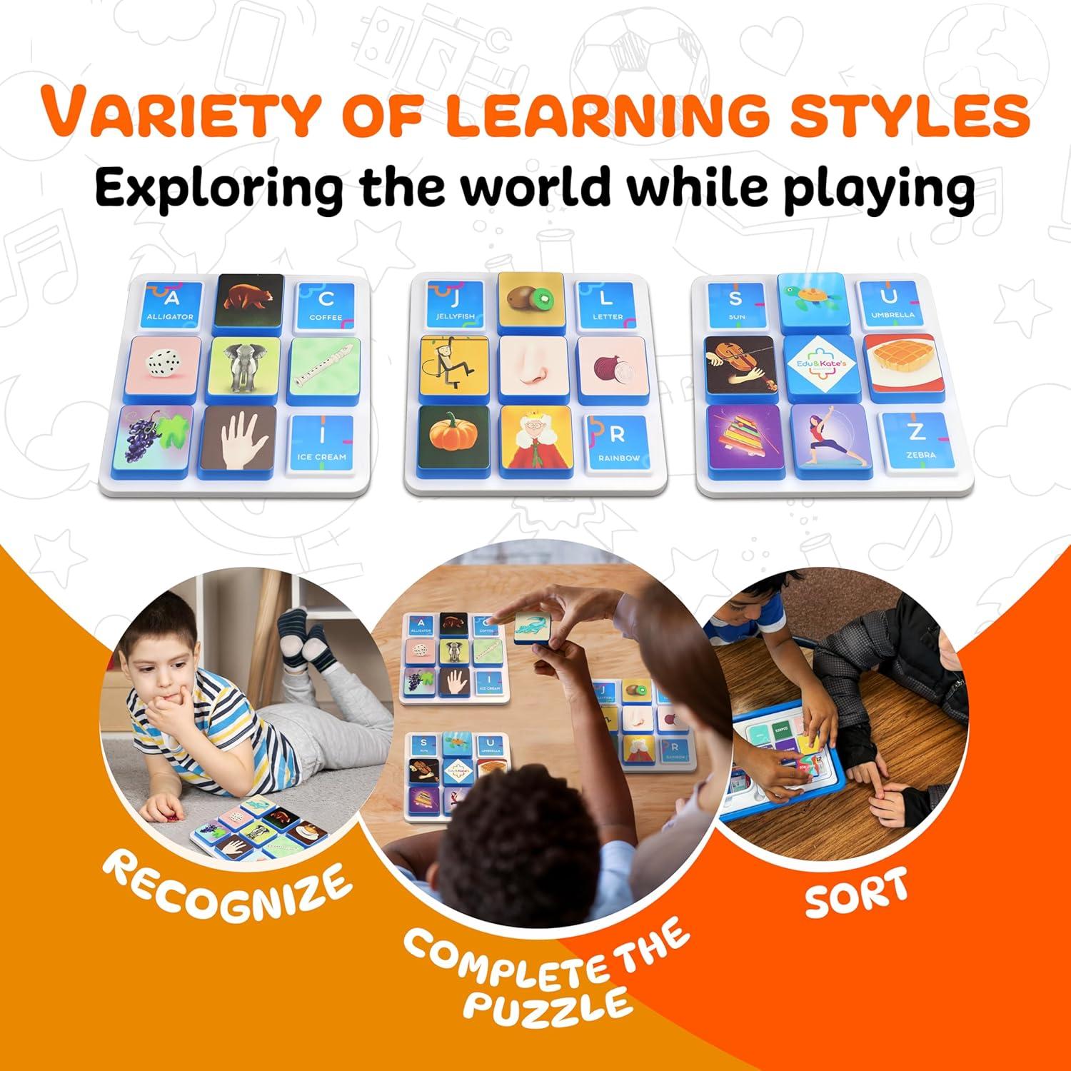 Juguete Educativo Montessori Edu&Kate - Alfabeto 27 Piezas