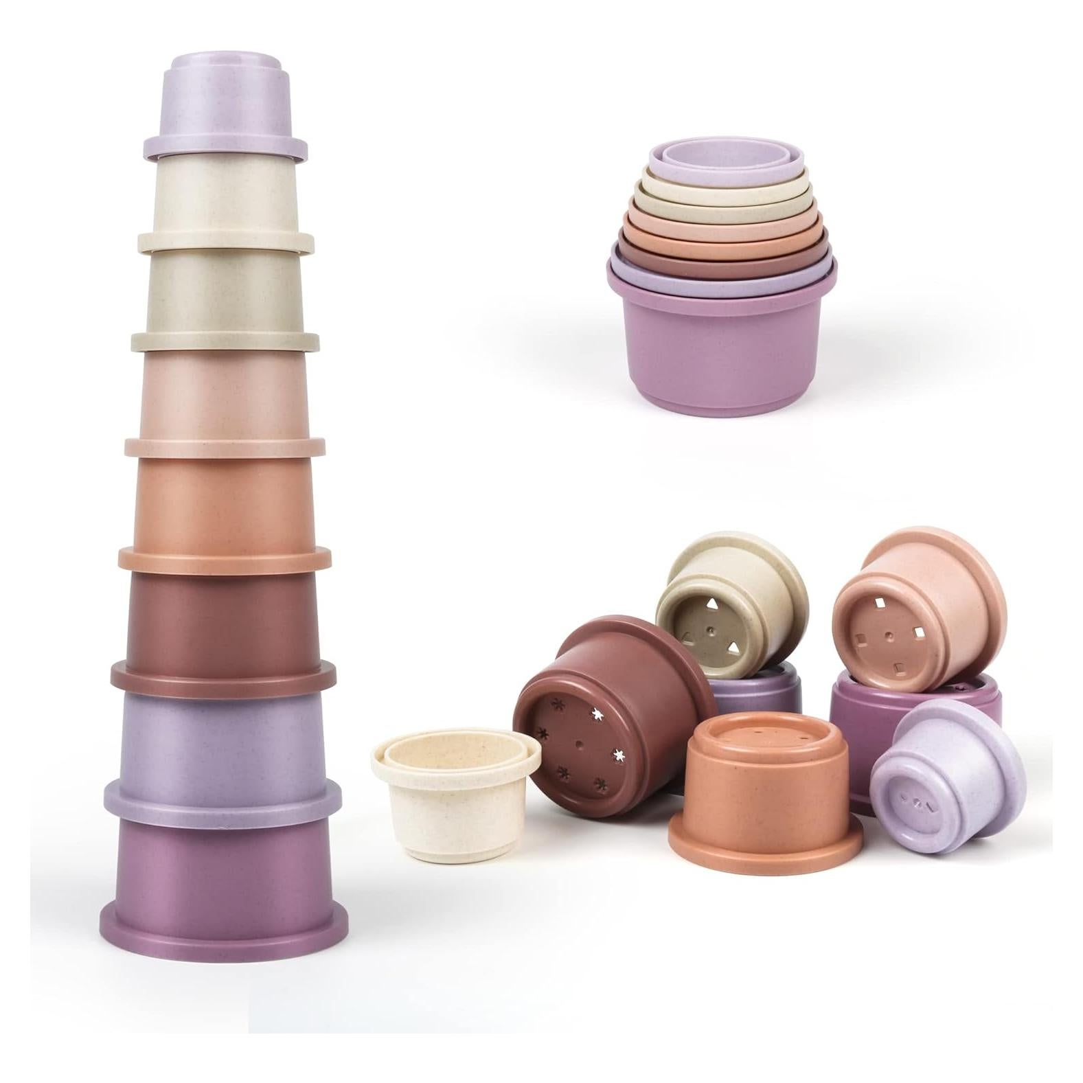 Tazas Apilables para Bebés Tepear - Juguete Educativo Montessori