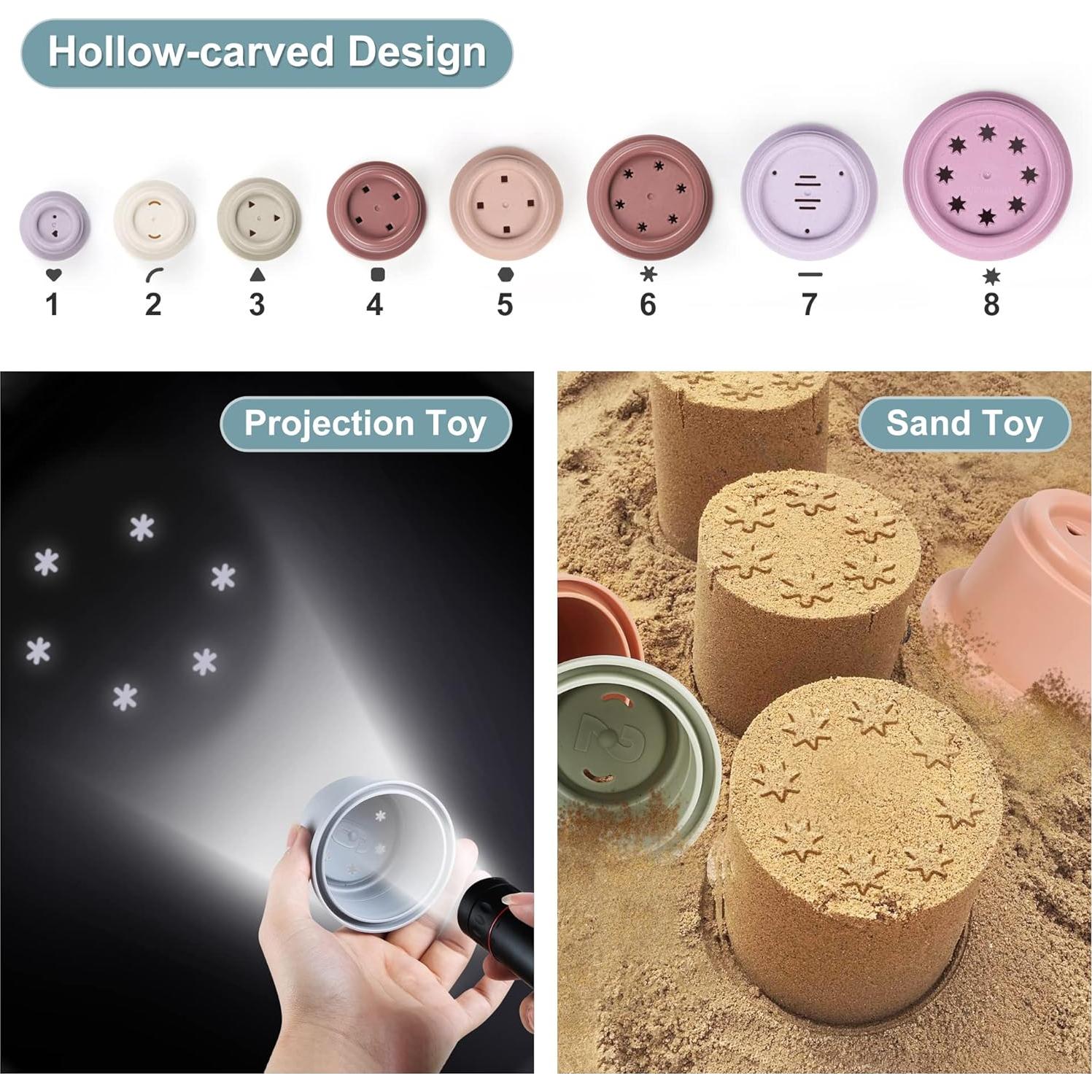 Tazas Apilables para Bebés Tepear - Juguete Educativo Montessori