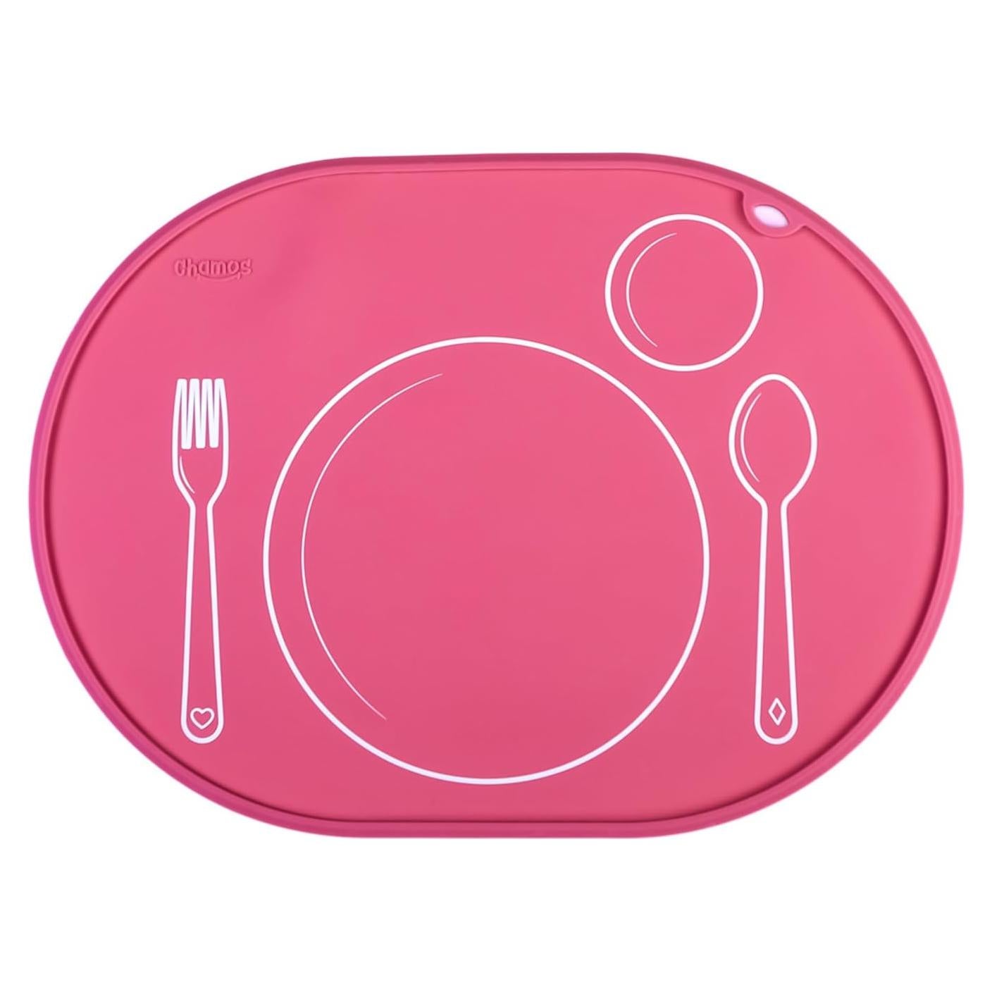 Mantel Individual Ovalado Chamos Montessori Rosa 36x26 cm