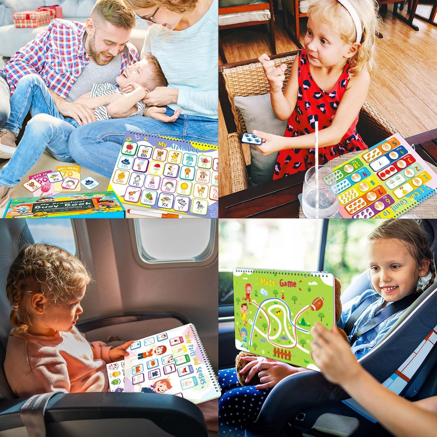 Libro Ocupado Montessori YTSQLER para Niños 3-5 Años, 36 Temas