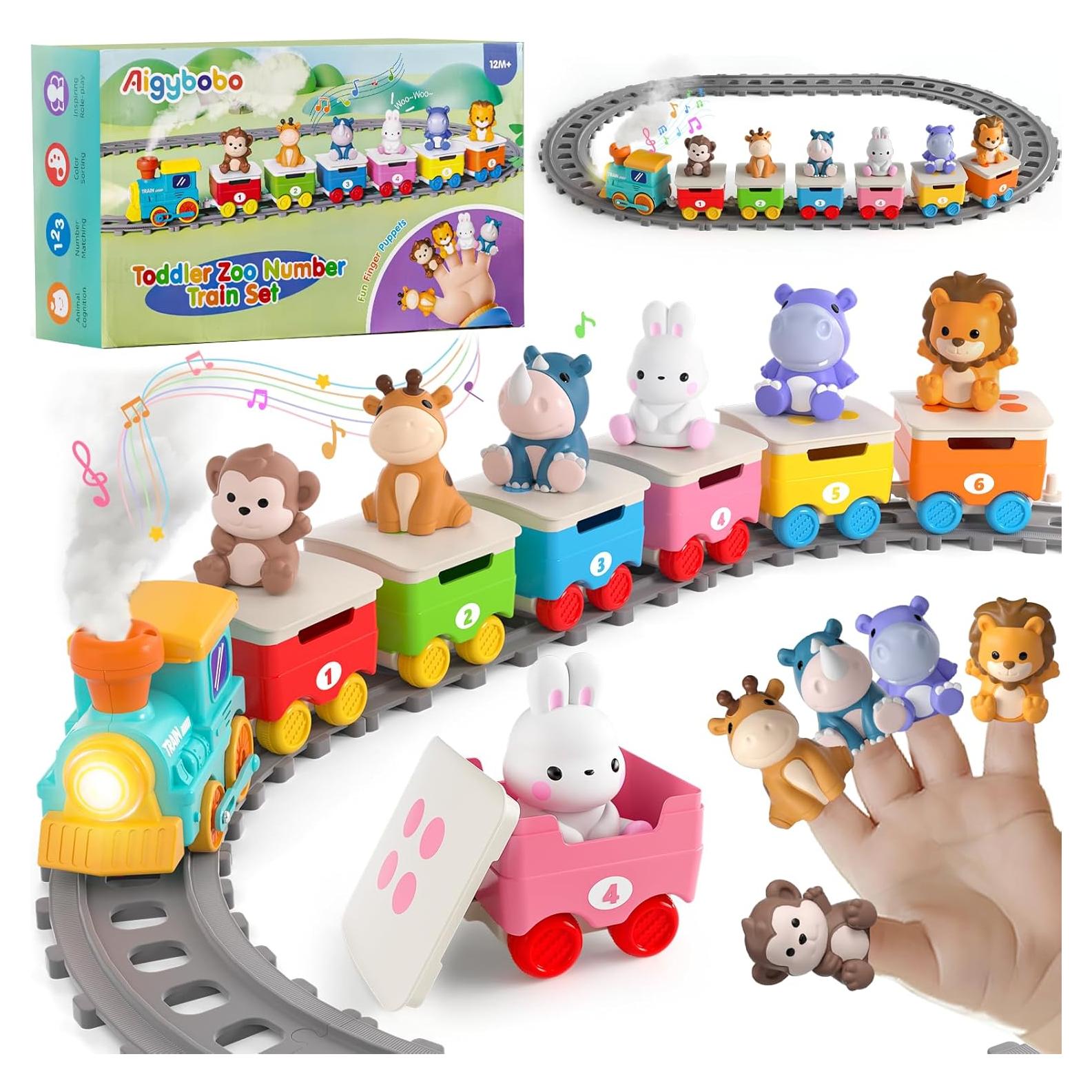 Set de Tren Eléctrico Aigybobo con Animales y Música 33x20cm