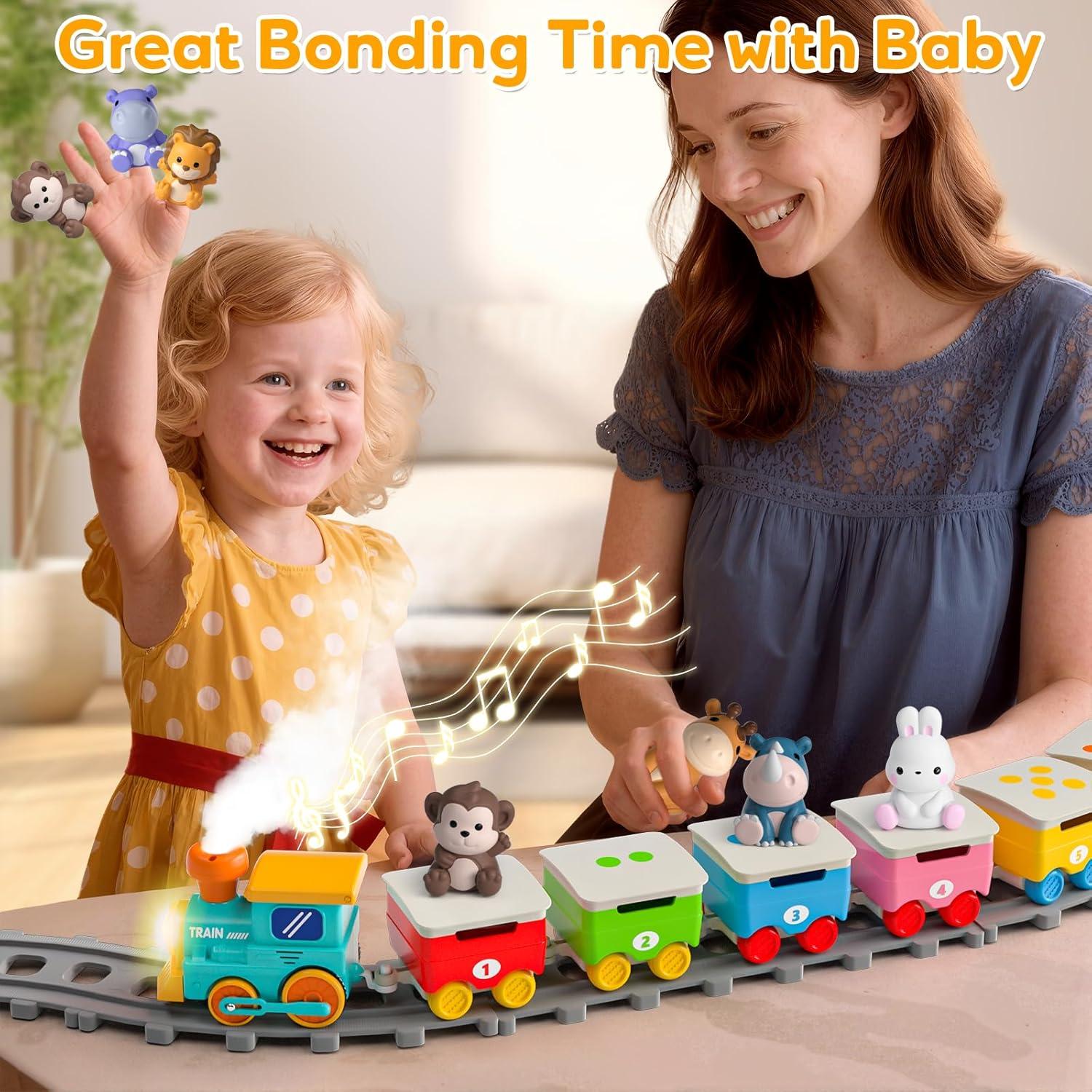 Set de Tren Eléctrico Aigybobo con Animales y Música 33x20cm